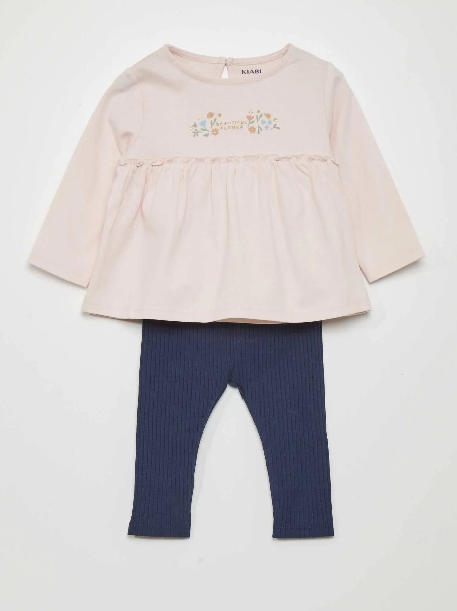 Completo t-shirt + leggings - 2 pezzi - ROSA