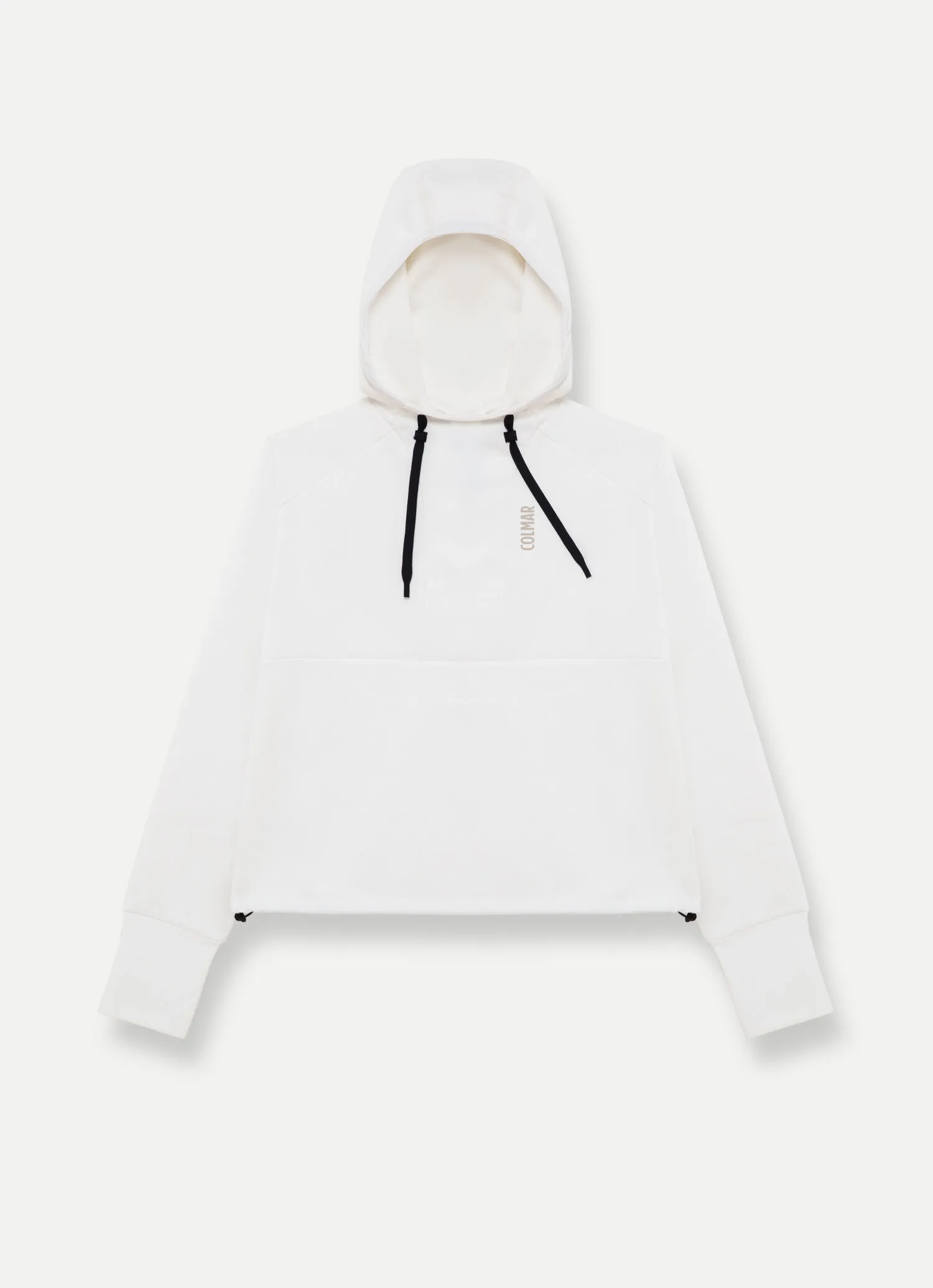 Cropped stretch hoodie