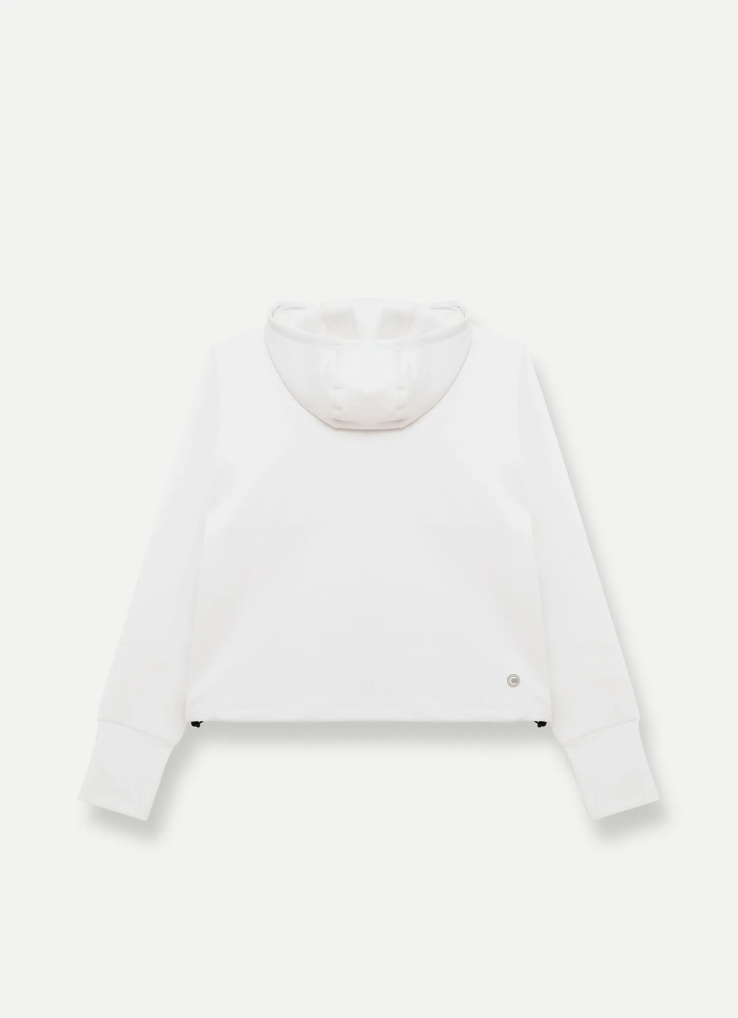 Cropped stretch hoodie