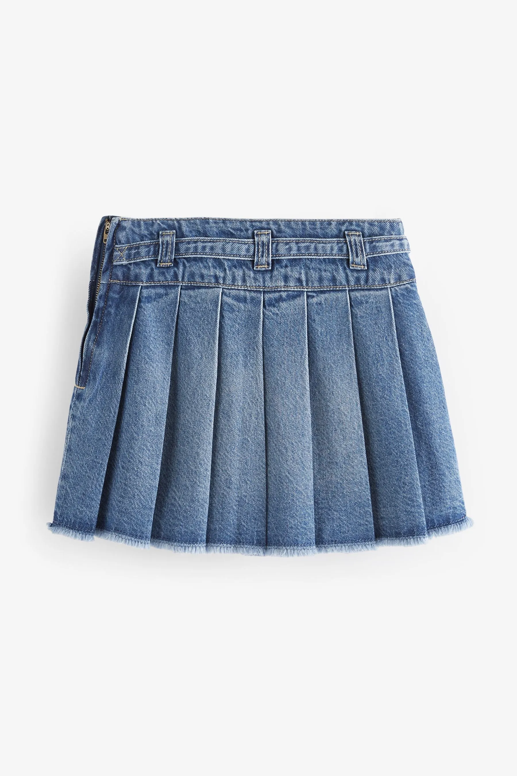Denim Gonna plissettata 100% cotone (3-16anni)    