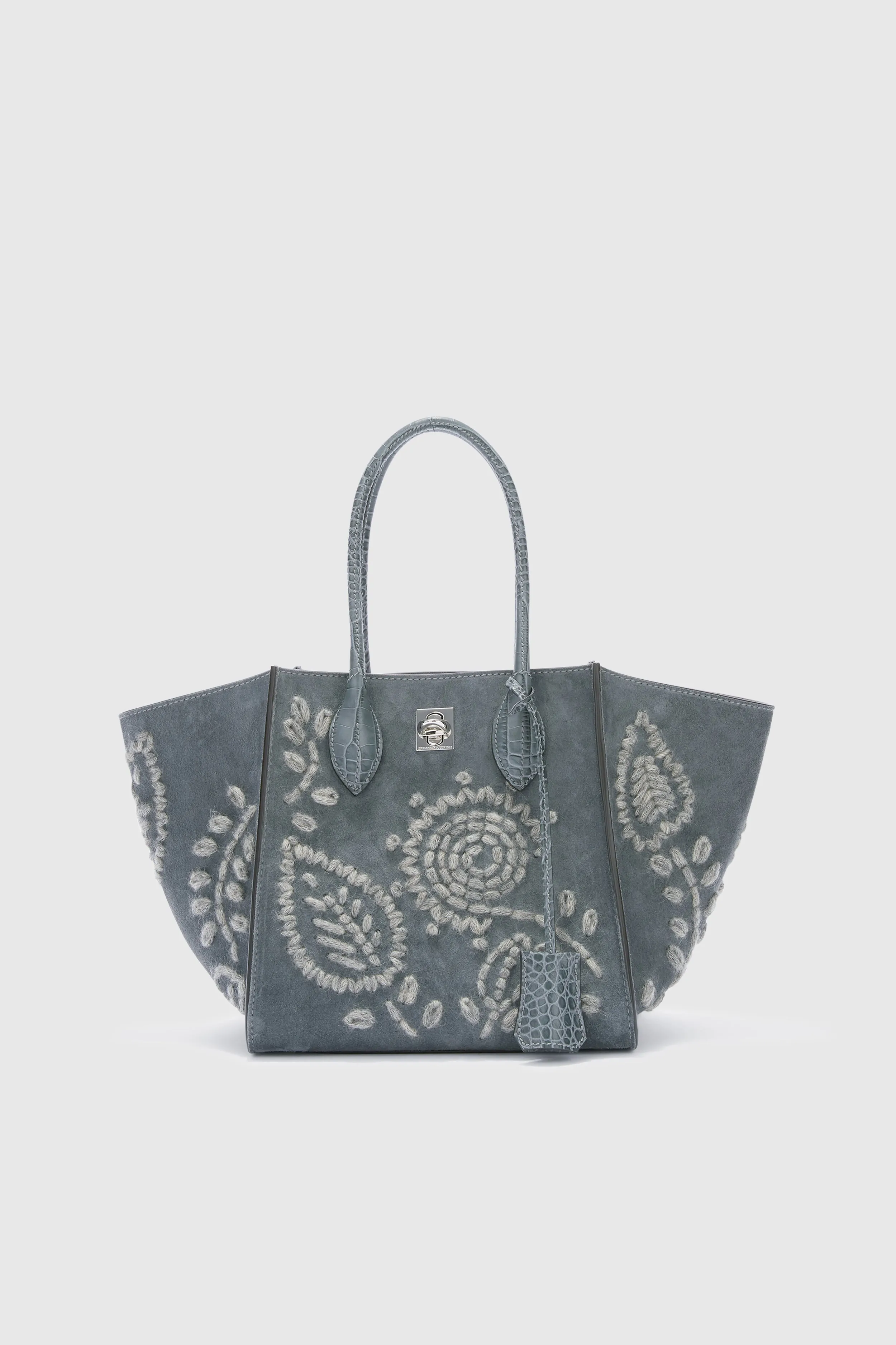 ERMANNO SCERVINO  Borsa tote ''Maggie'' in pelle grigia