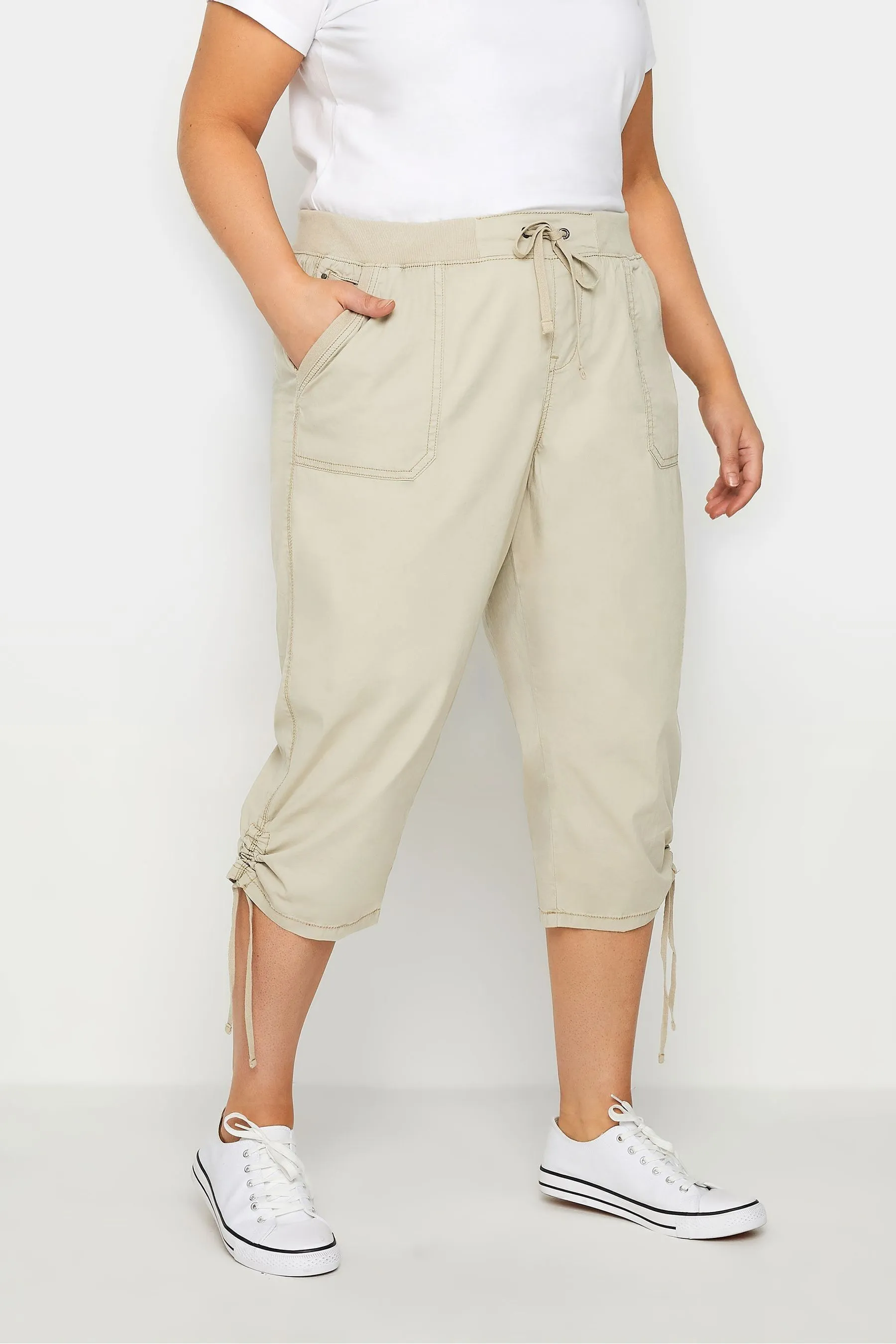 Evans - Corto Pantaloni blu navy Blu elasticizzato in vita