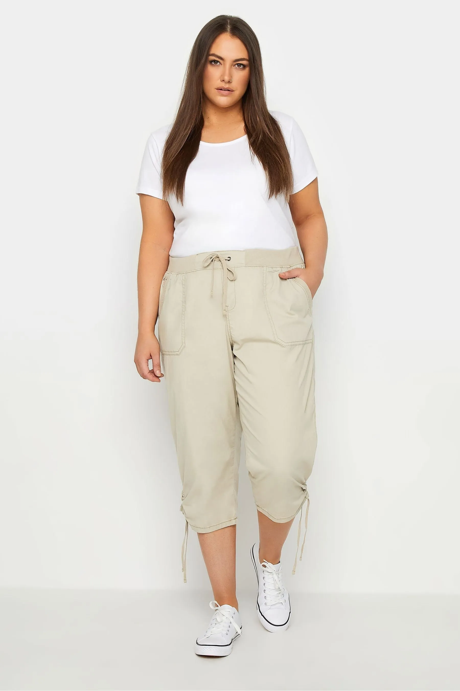 Evans - Corto Pantaloni blu navy Blu elasticizzato in vita