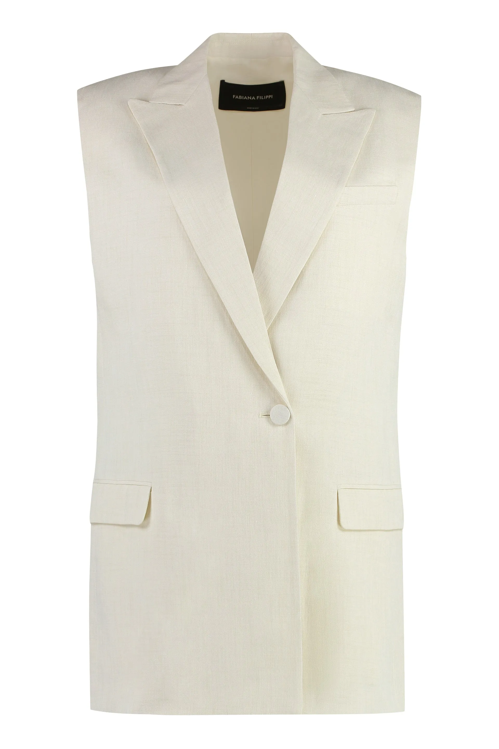 Fabiana Filippi Gilet in misto lino