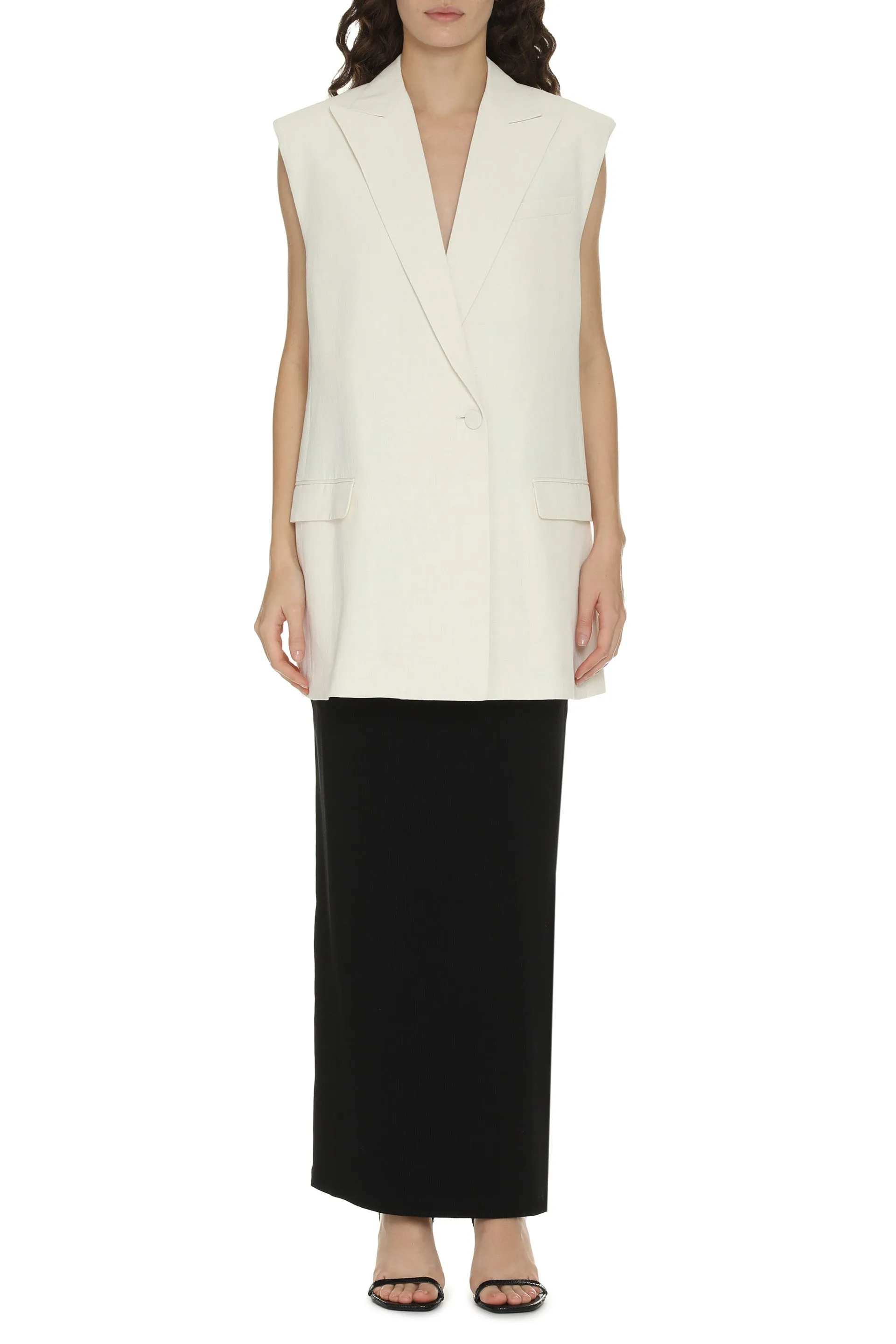 Fabiana Filippi Gilet in misto lino