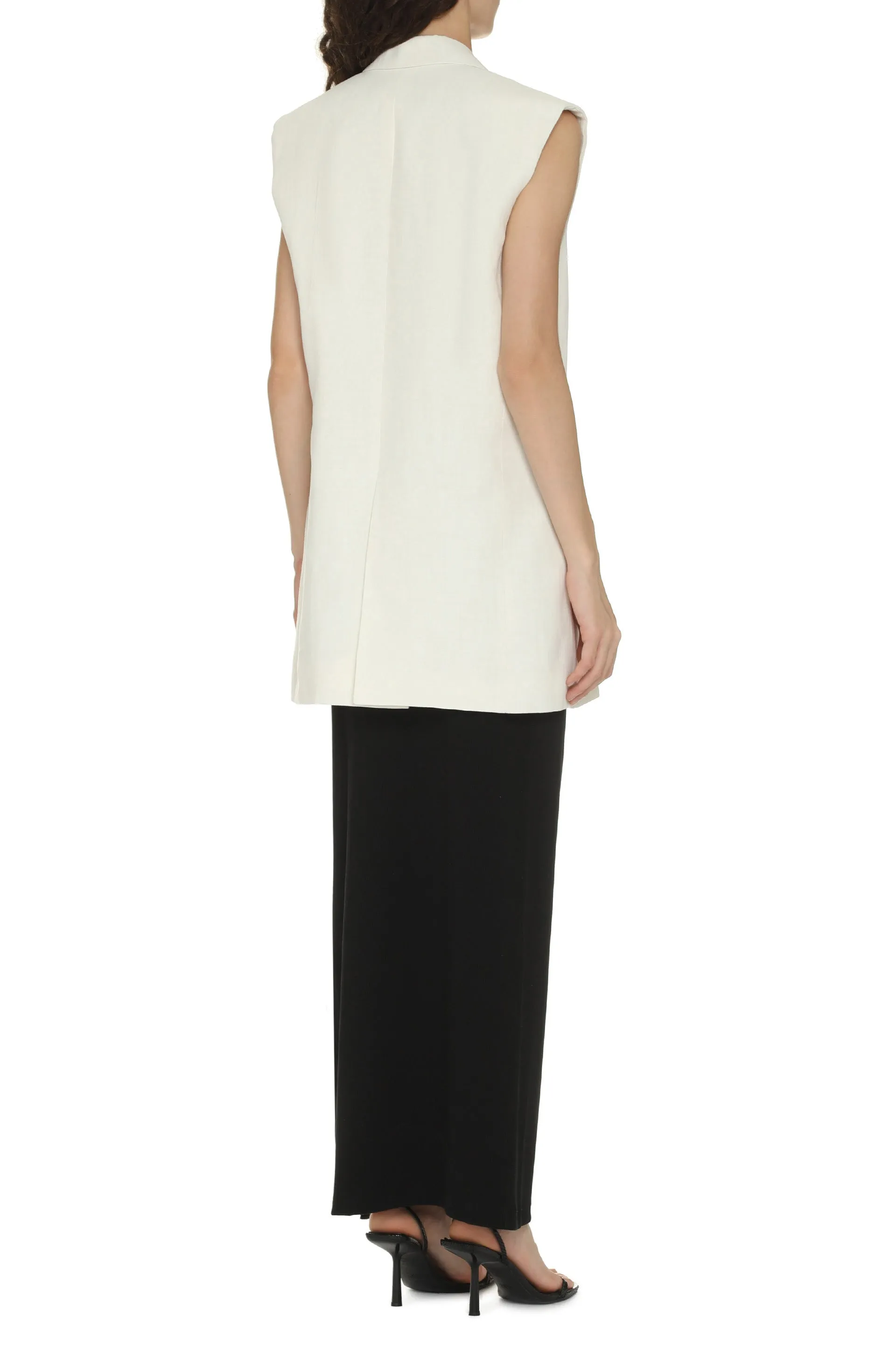 Fabiana Filippi Gilet in misto lino