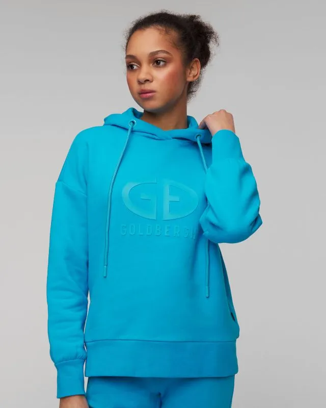Felpa blu con cappuccio Goldbergh Harvard