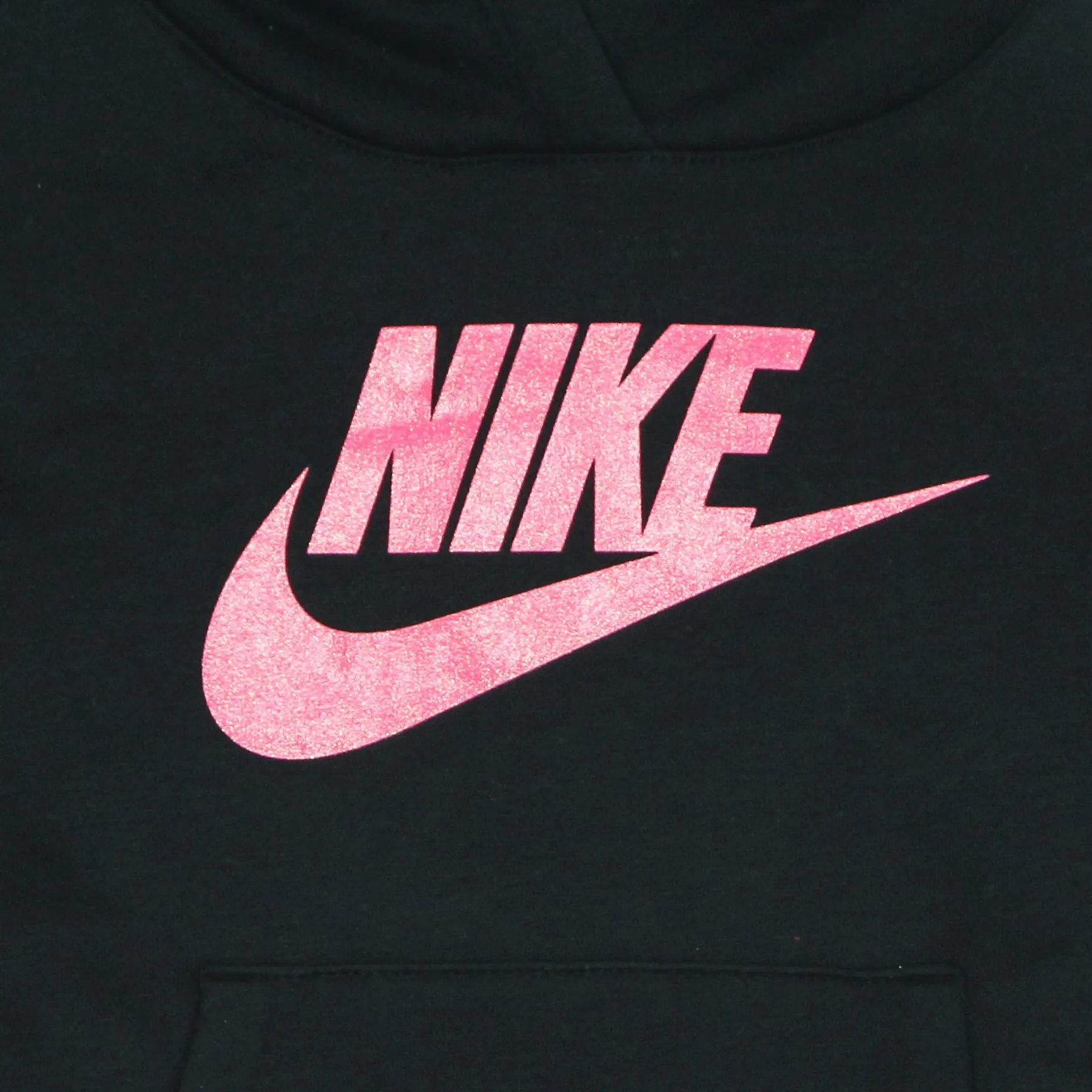 Felpa Cappuccio Bambina Futura Fleece Hoodie Black