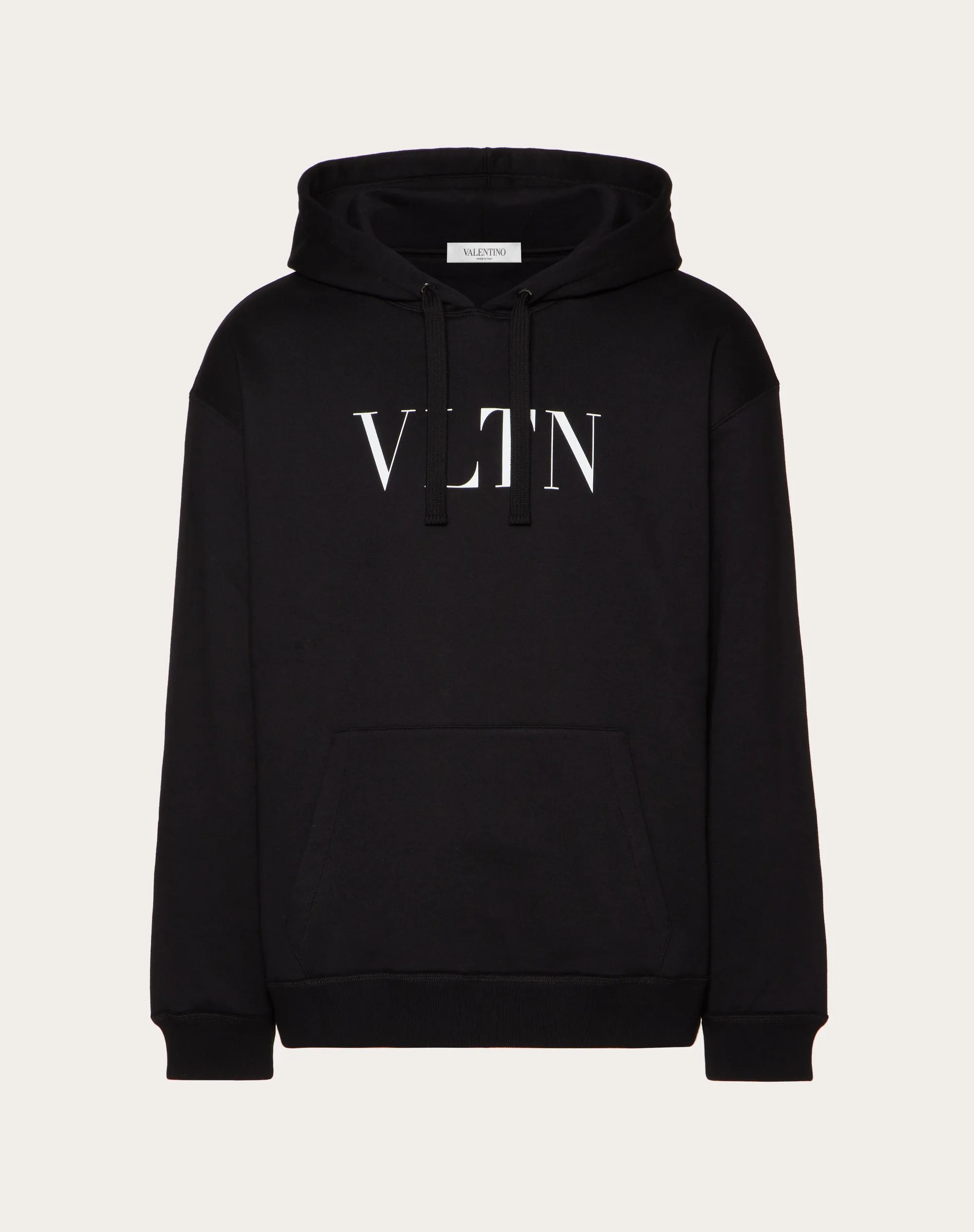 FELPA CON CAPPUCCIO STAMPA VLTN