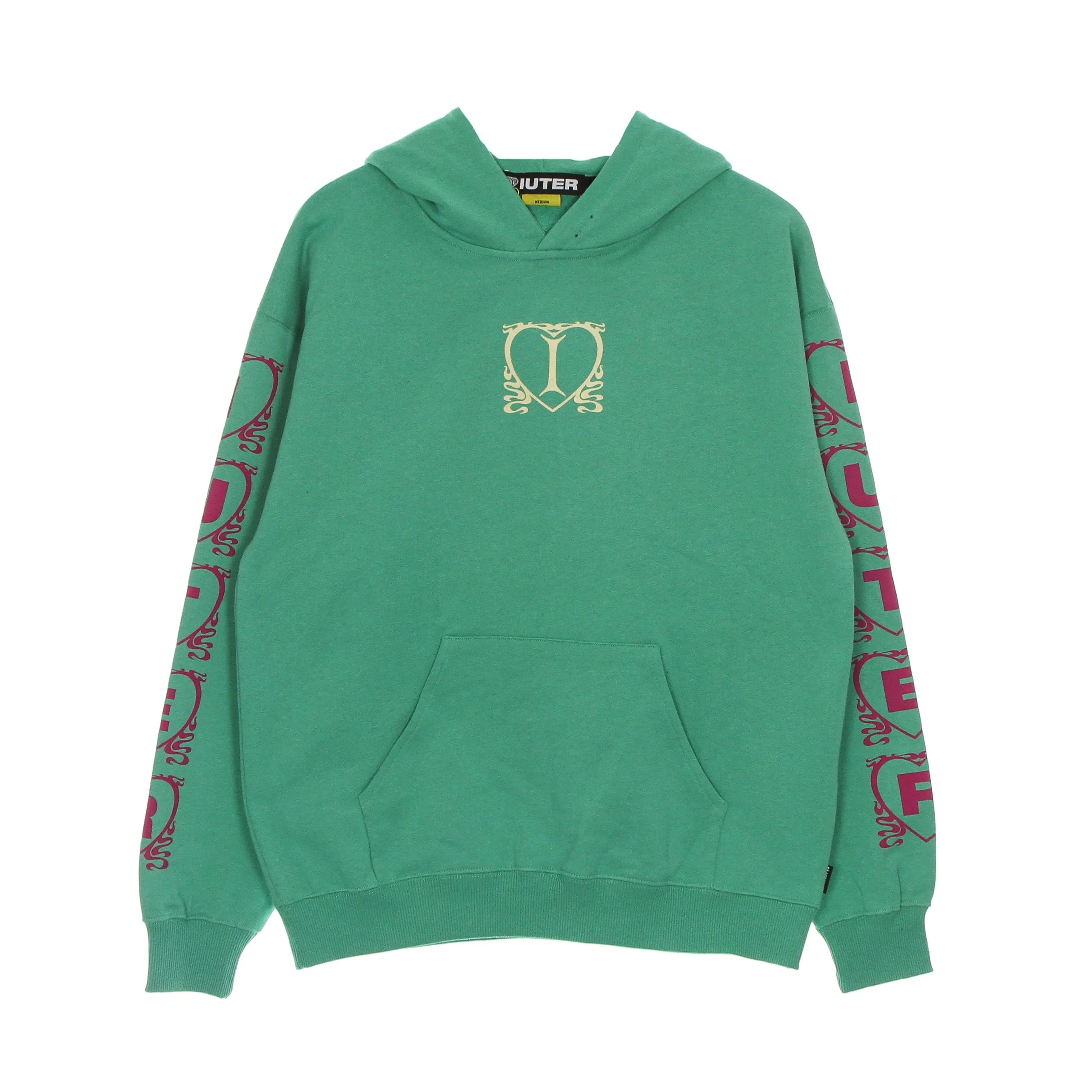 Felpa Leggera Cappuccio Uomo Lovely Hoodie Emerald