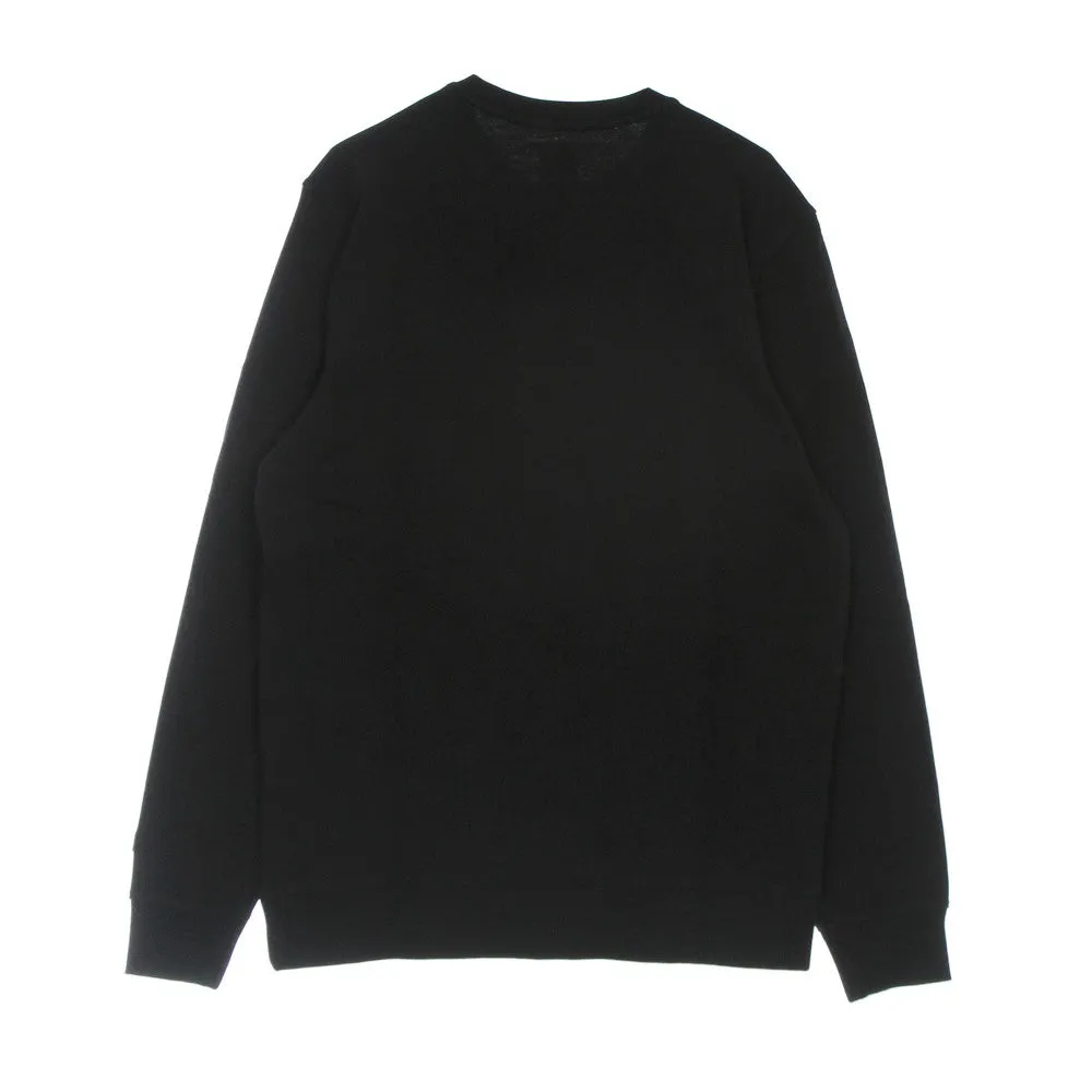 Felpa Leggera Girocollo Uomo Classic Sport Crew Black