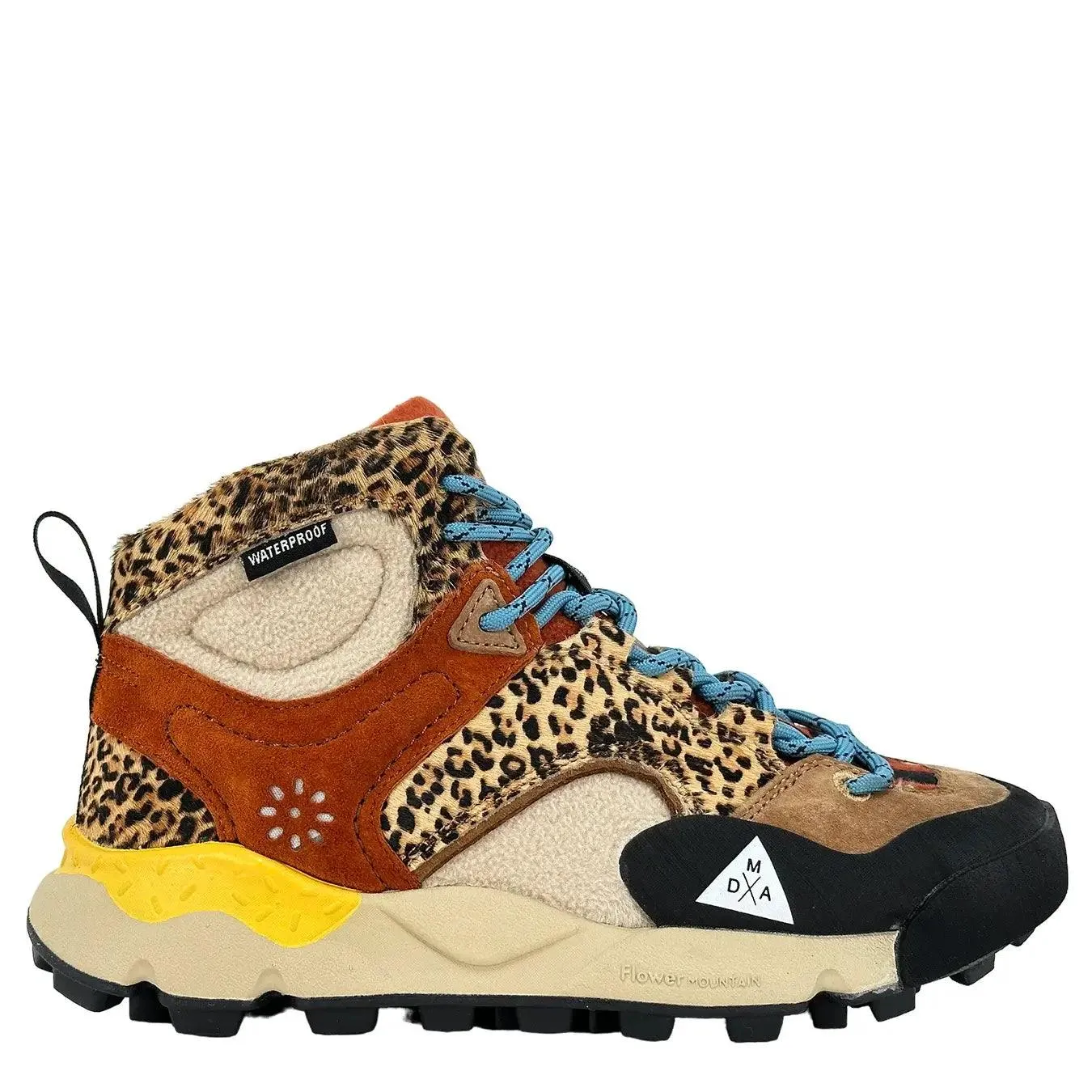 Flower Mountain Back Country Mid Uni Donna, Sneaker Suede Alta, Marrone