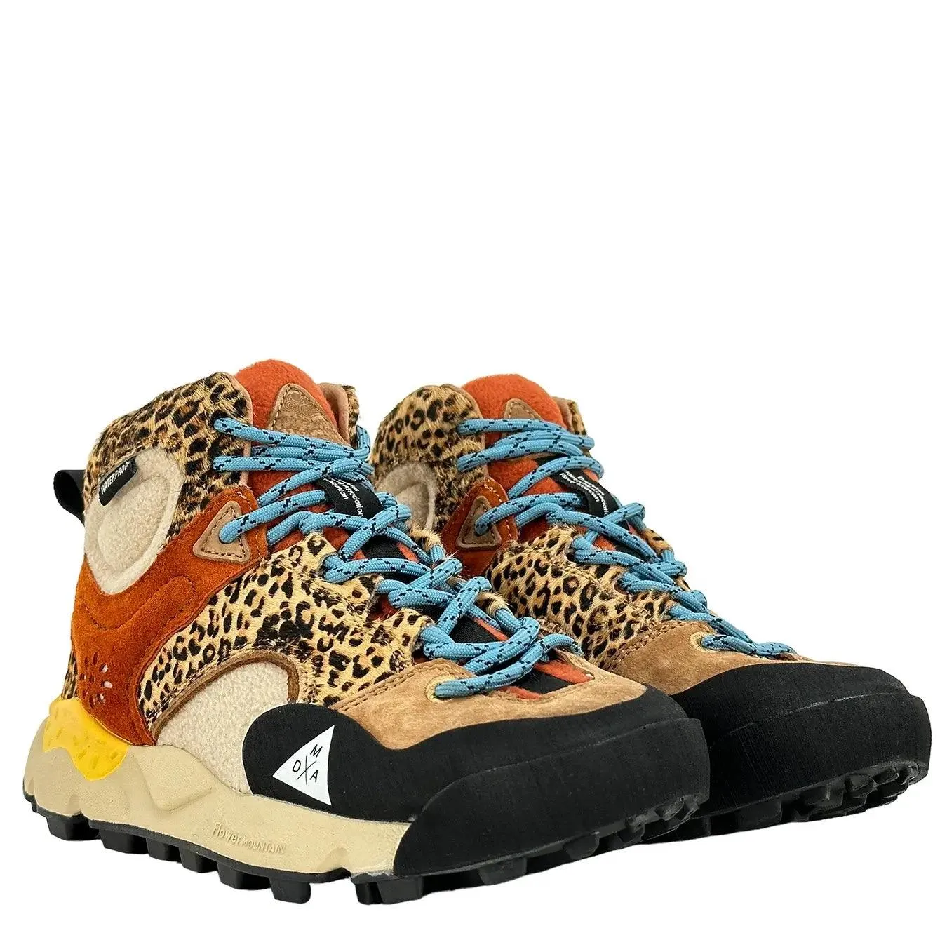 Flower Mountain Back Country Mid Uni Donna, Sneaker Suede Alta, Marrone