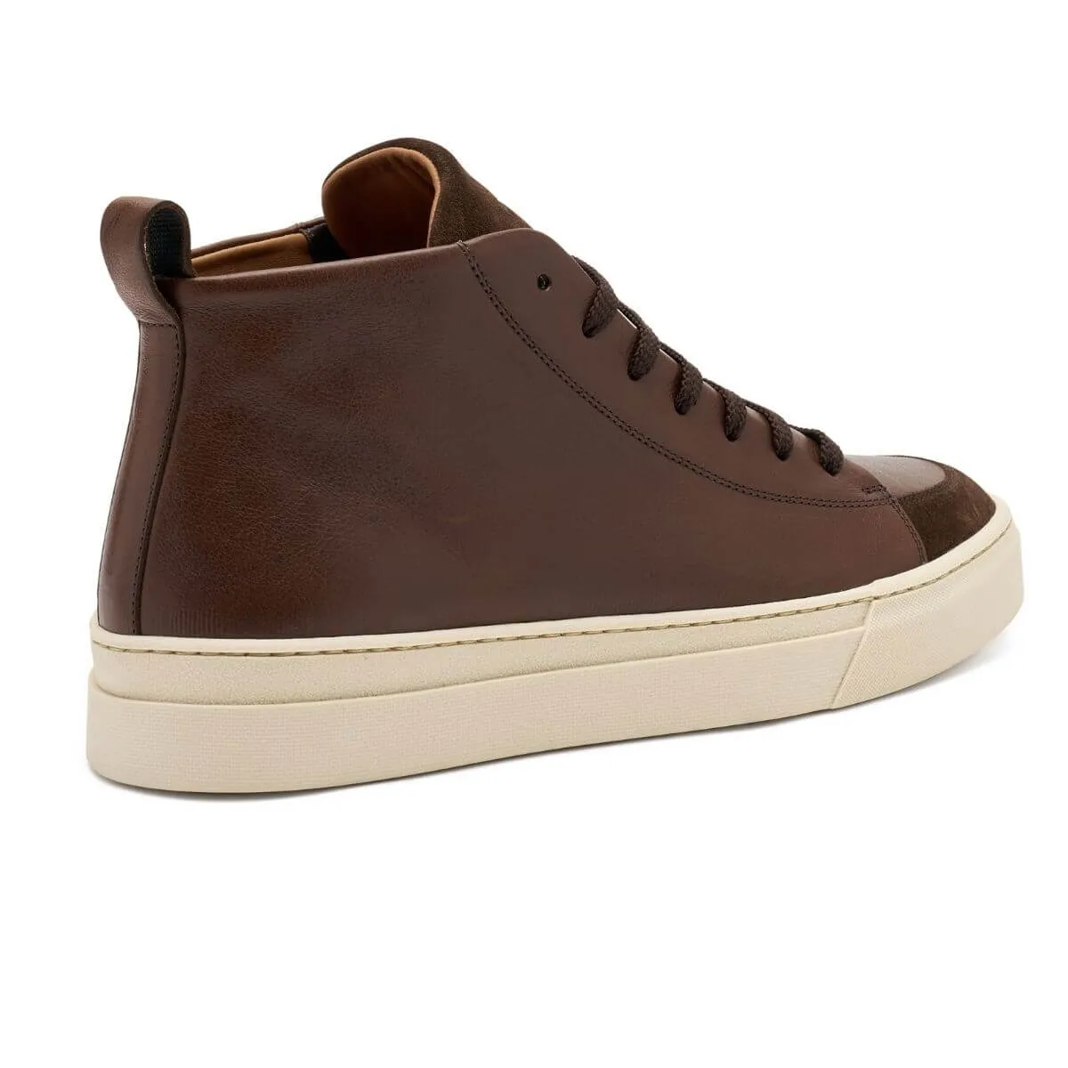 FRAU SNEAKER ALTA 29S8 16943 PELLE MARRONE  