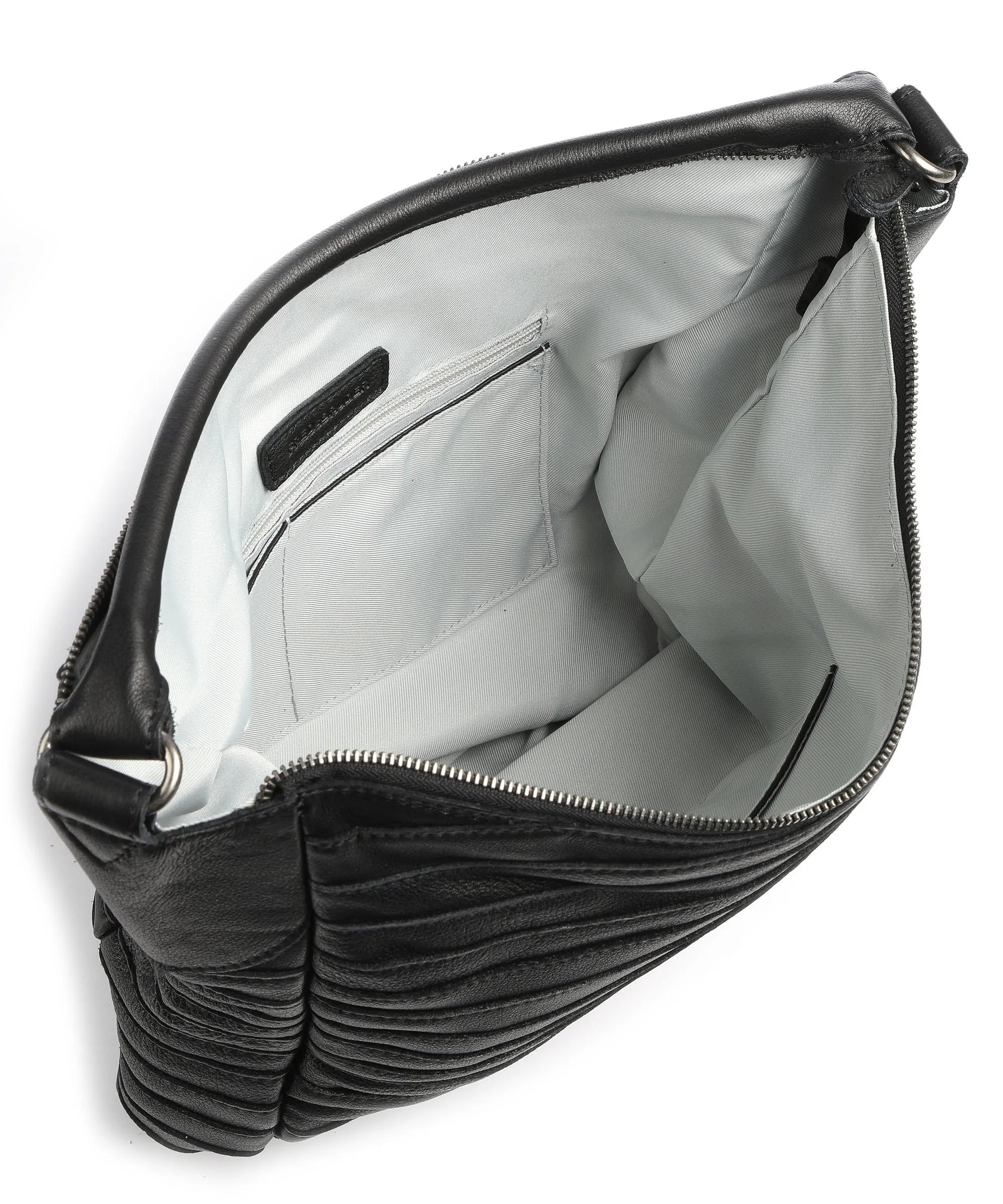  FredsBruder Bestseller Collection Gürteltier S Borsa hobo pelle granulata nero  