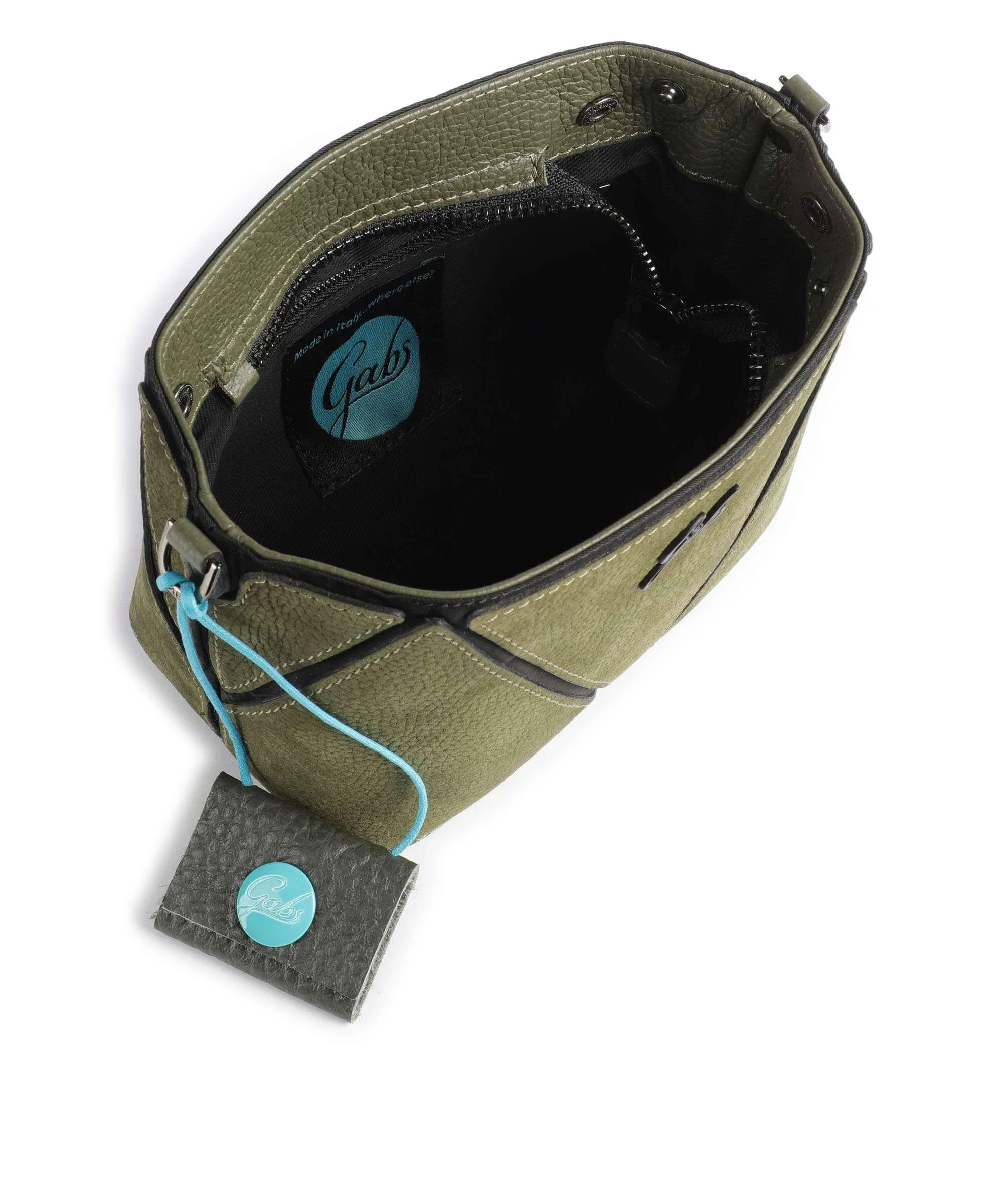  Gabs Yuuko Borsa a tracolla pelle di vitello grana verde-oliva  