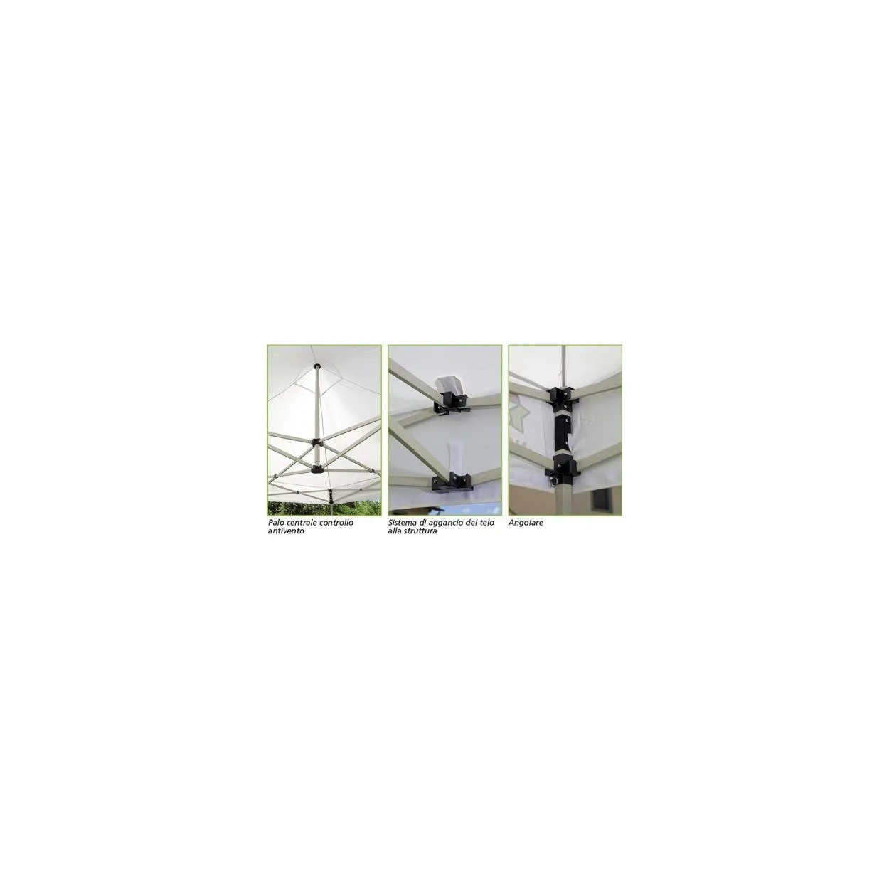 Gazebo in acciaio Maiorca S.T.L  2 x 2 - Nova Outdoor