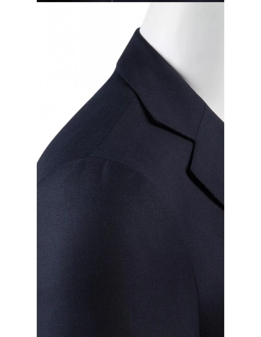 Giacca in fresco lana sartoriale  foderata blu mod milano 4 stagioni