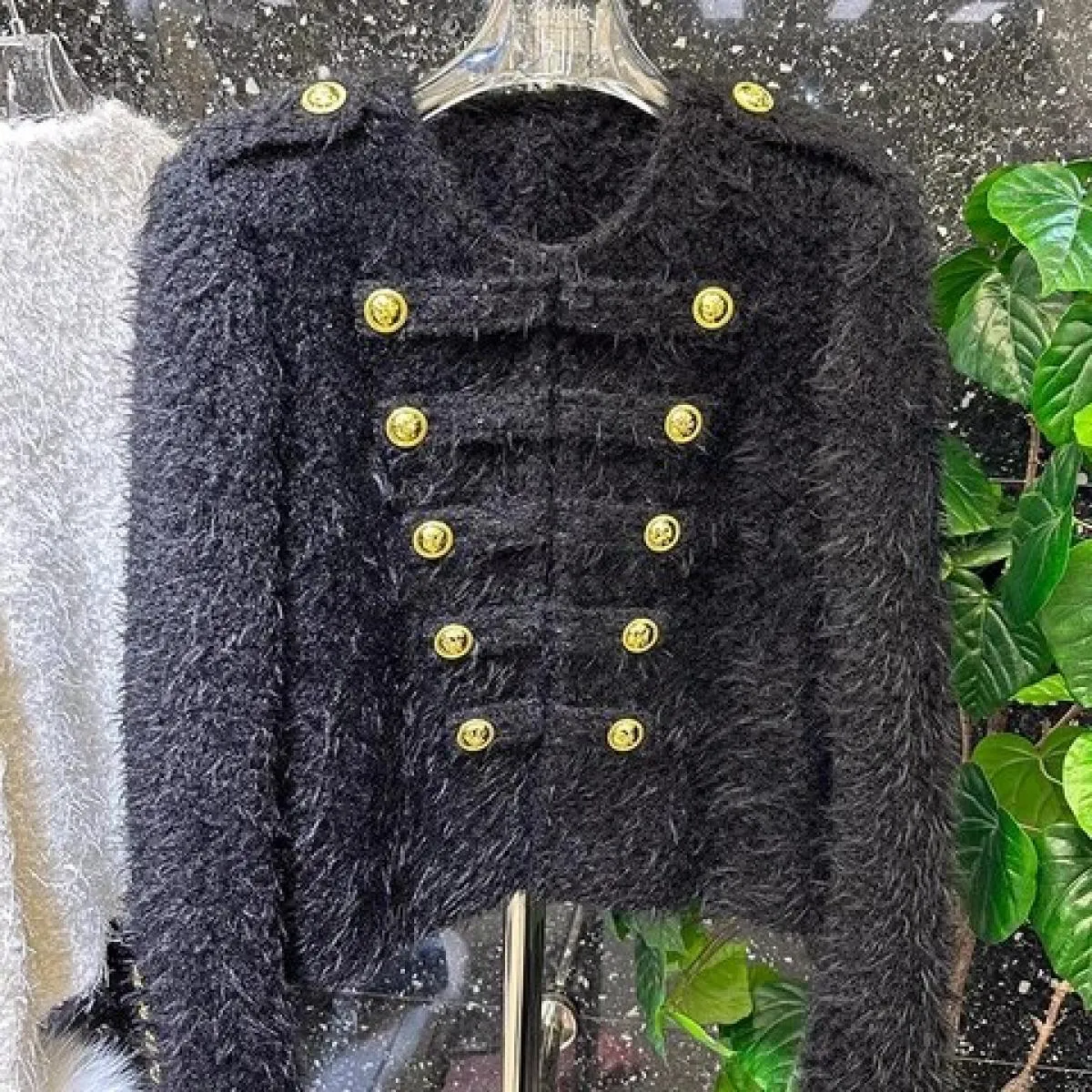 Giacca in tweed doppio petto da donna di moda autunno inverno 2023 di High Street