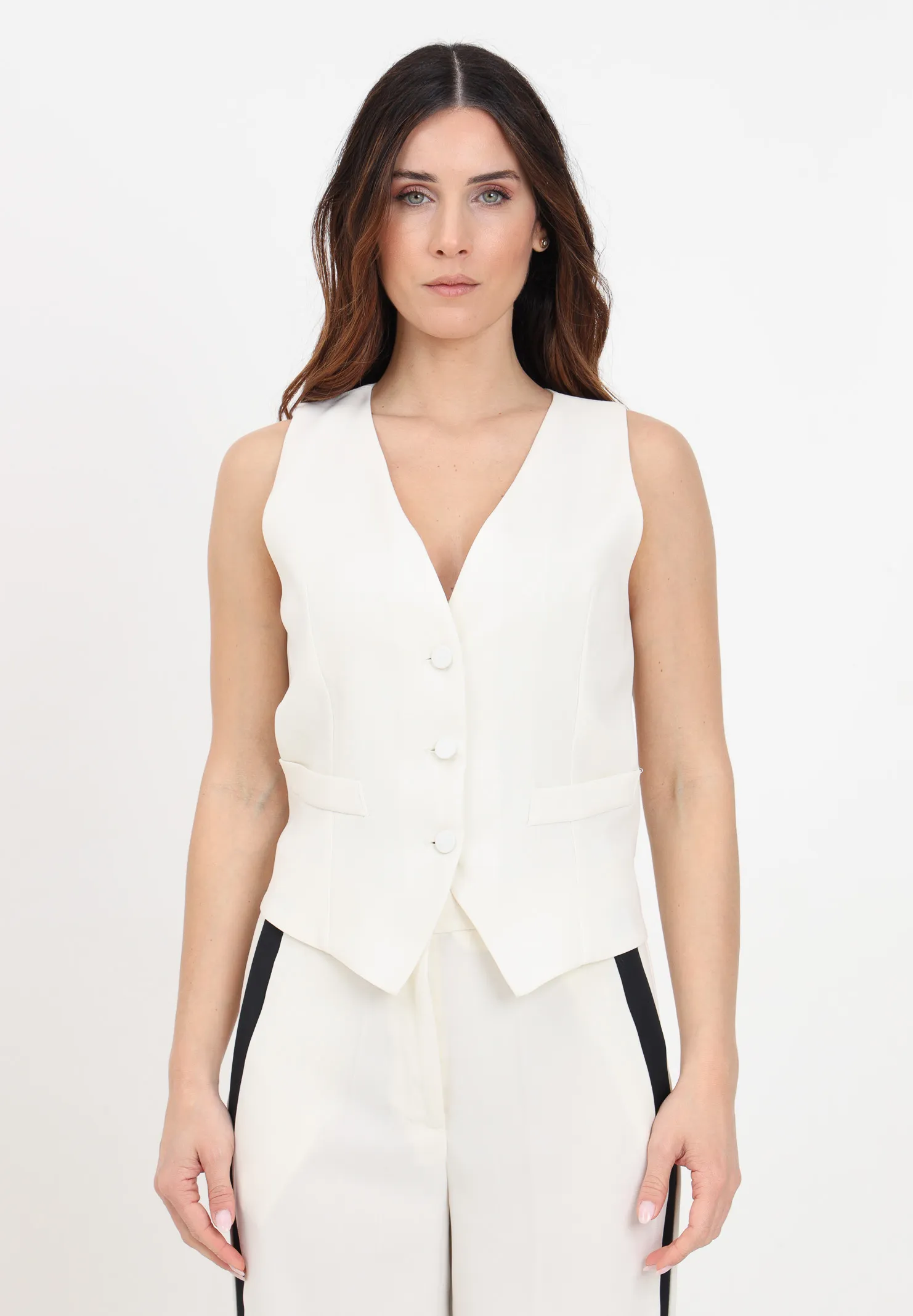 Gilet da donna color burro