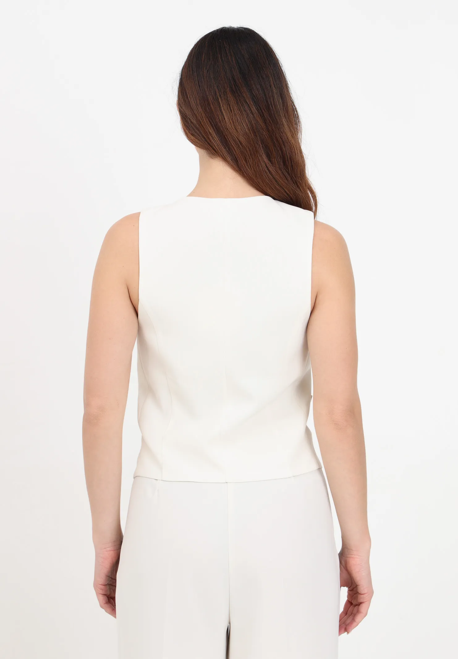 Gilet da donna color burro