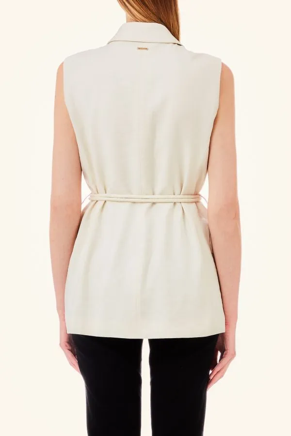 Gilet lungo twill viscosa liu jo