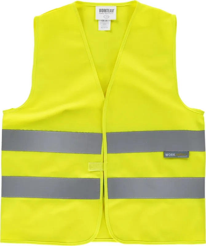 Gilet riflettente da ragazzo giallo AV
