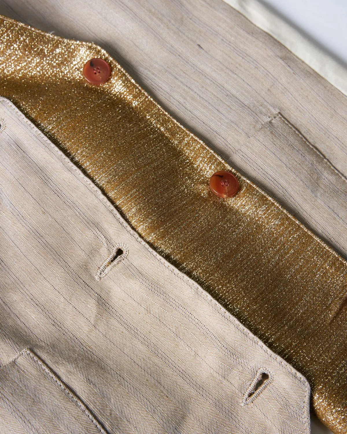 Gilet Tailoring in Lino Beige Reversibile