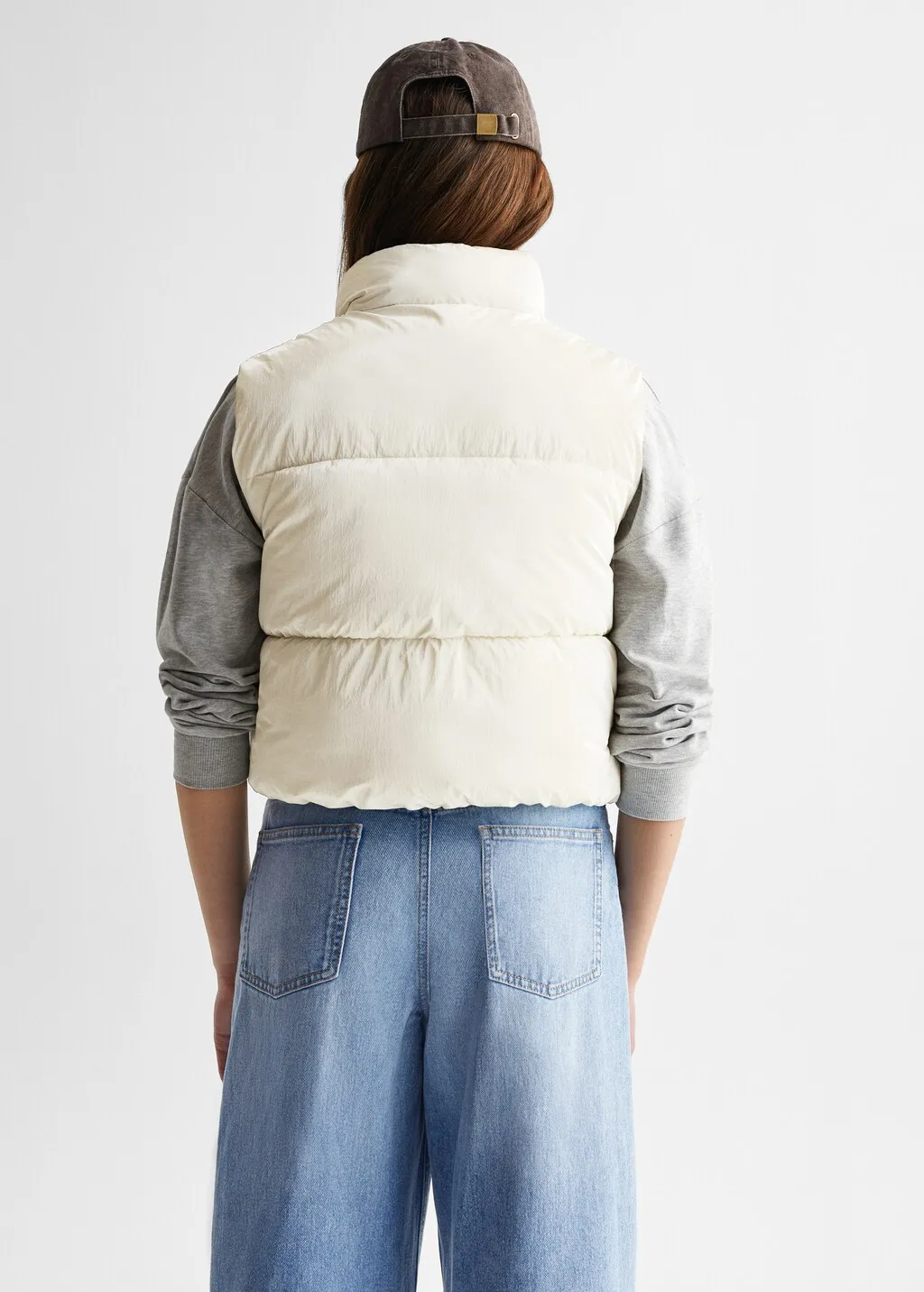 Gilet trapuntato lucido