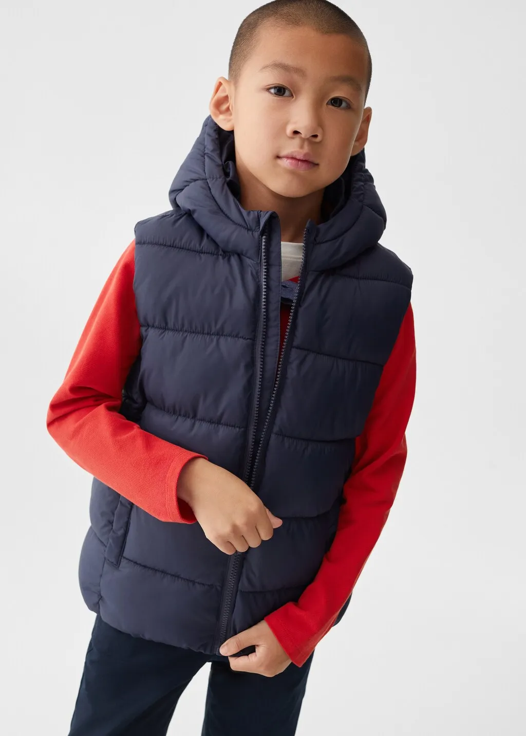 Gilet trapuntato pile