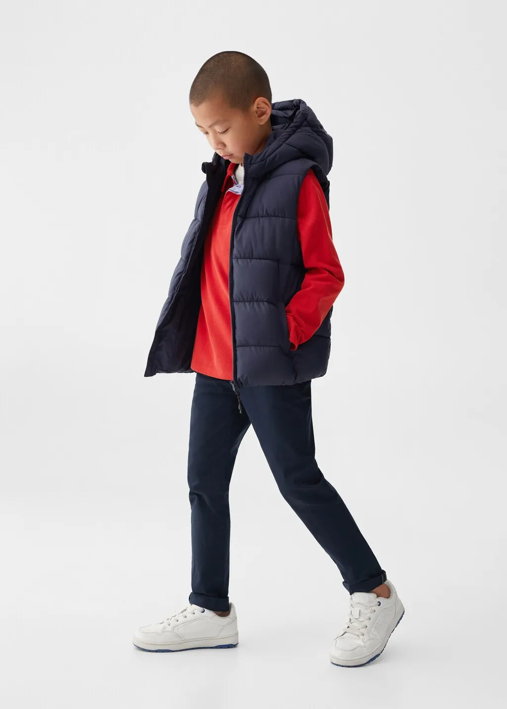 Gilet trapuntato pile