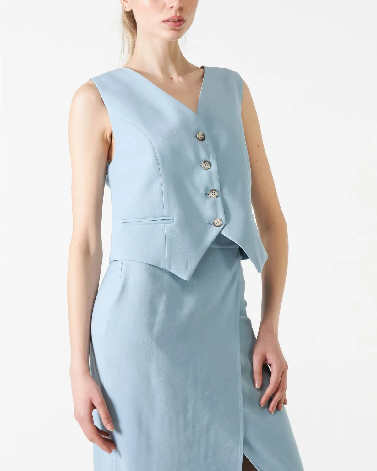 Gilet Vicolo di colore carta da zucchero