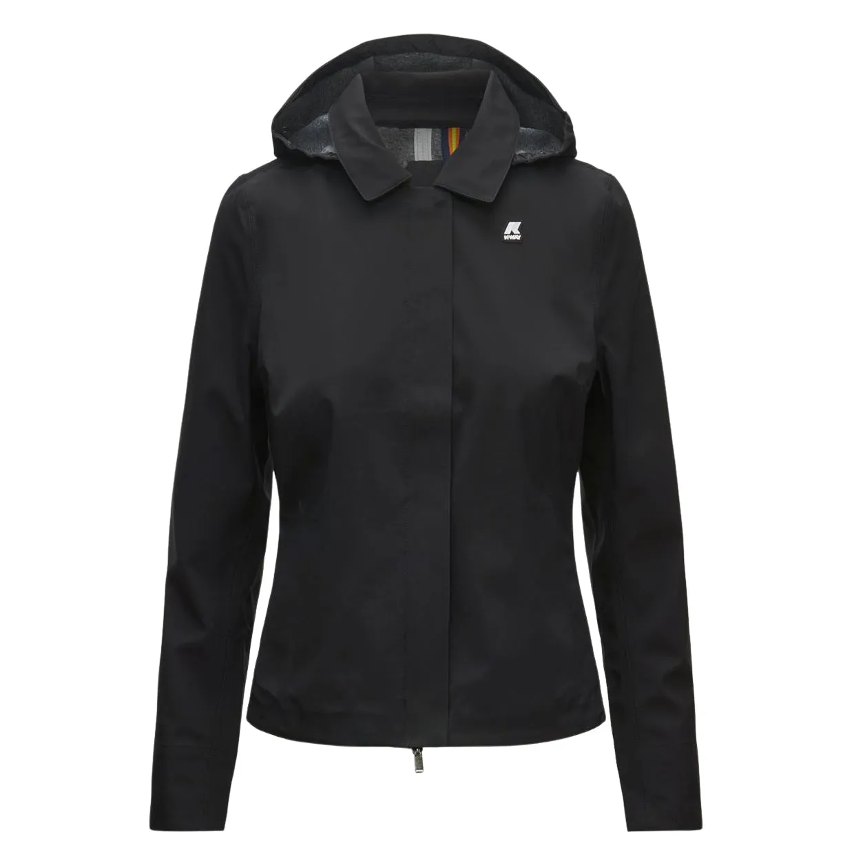 Giubbino K-Way Lilla Bonded Jersey Nero
