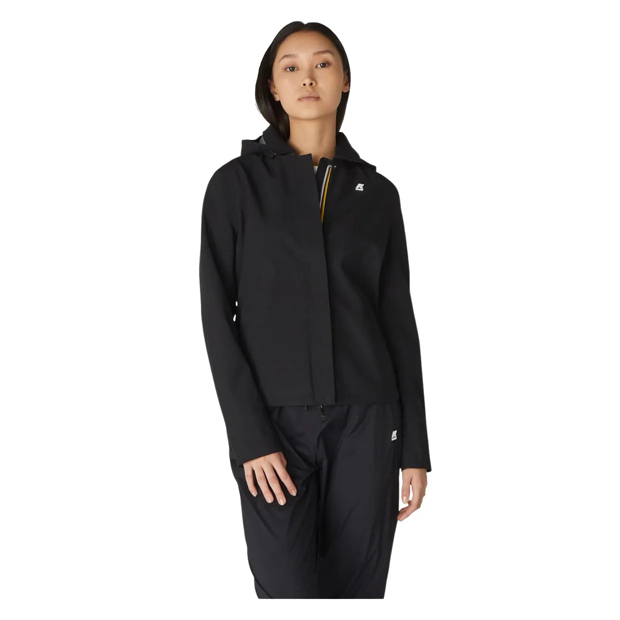 Giubbino K-Way Lilla Bonded Jersey Nero