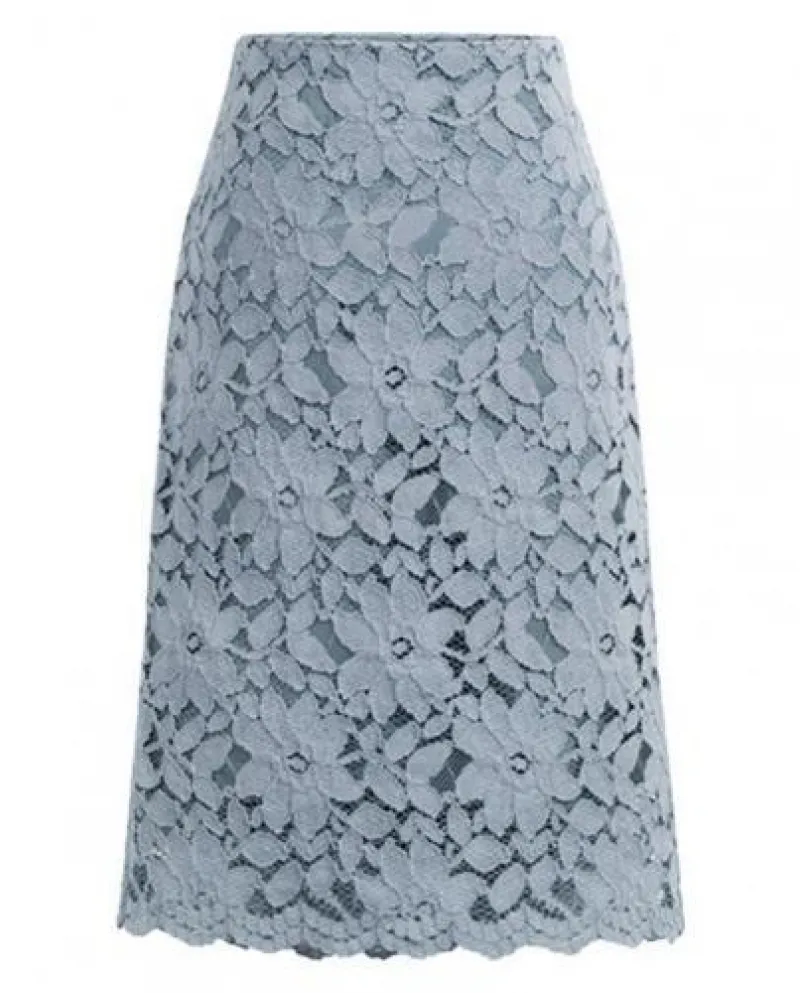 Gonna dritta elegante per le vacanze Gonna in pizzo per ufficio da donna Ragazze A Line Ho