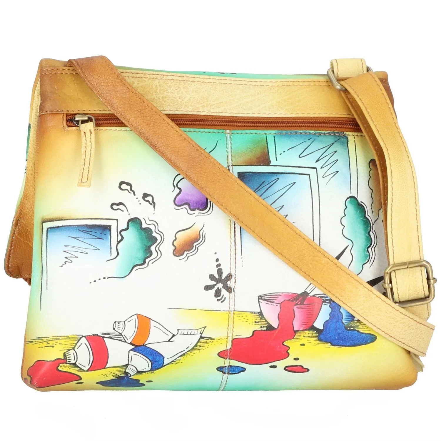 Greenland Nature Art+Craft Borsa a tracolla in pelle 30 cm
