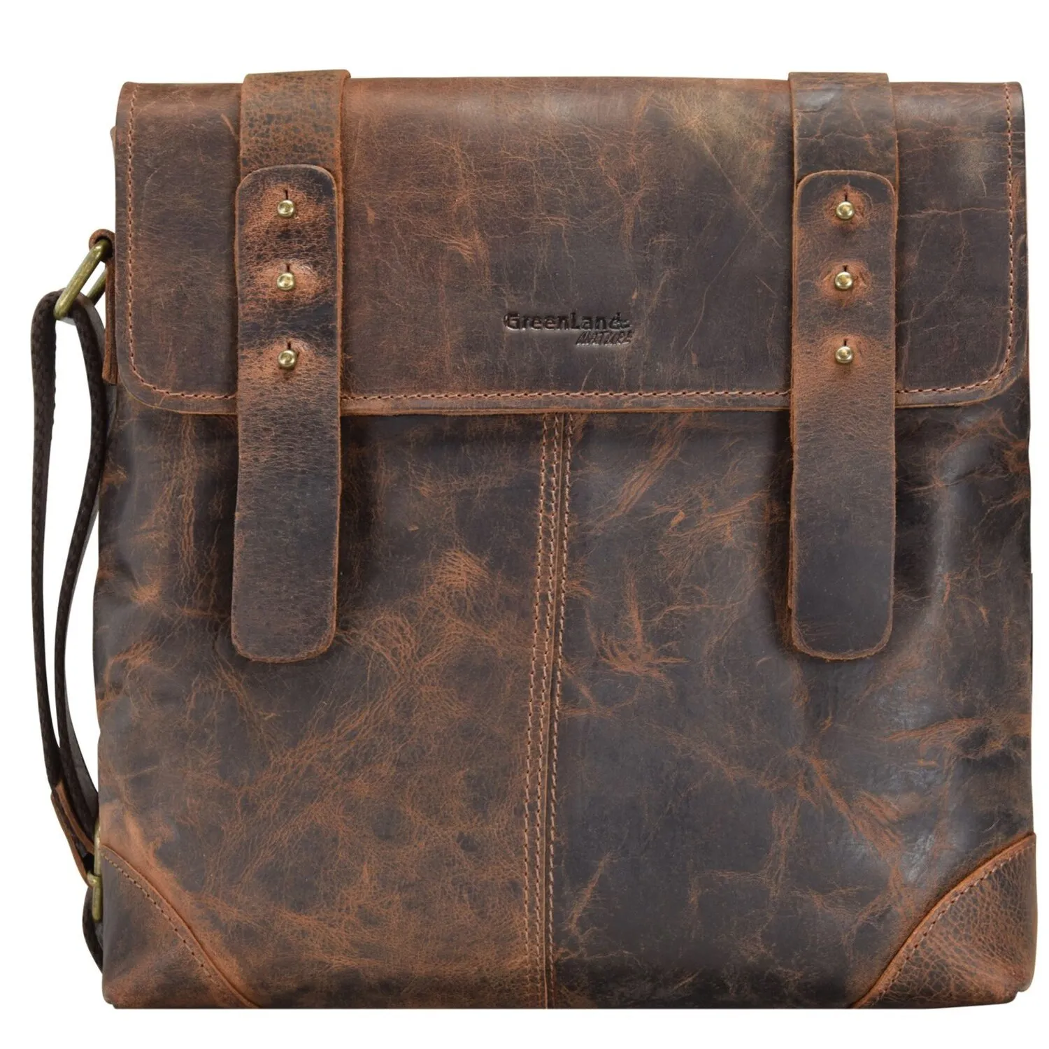 Greenland Nature Borsa a tracolla classica in pelle 31 cm