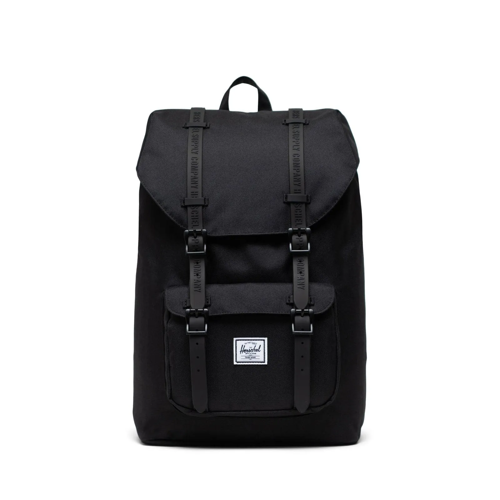 HERSCHEL LITTLE AMERICA MID-VOLUME - BLACK/CLEAR RUBBER