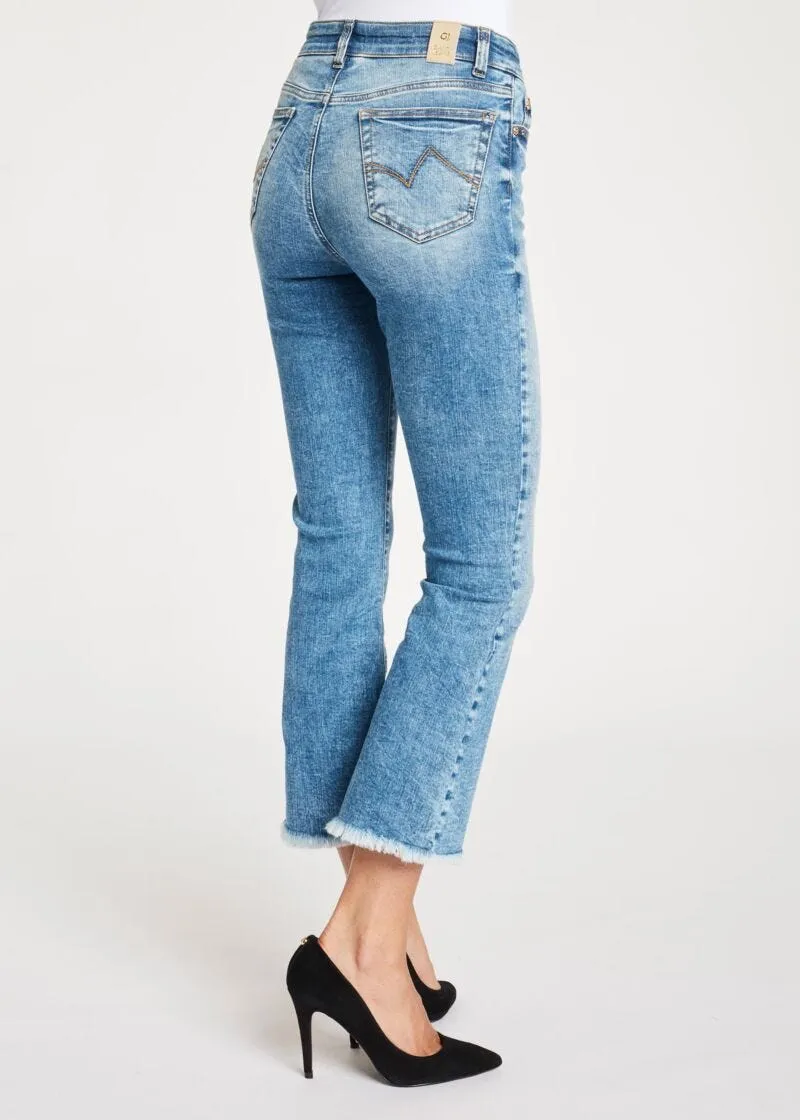 Jeans flaire cropped