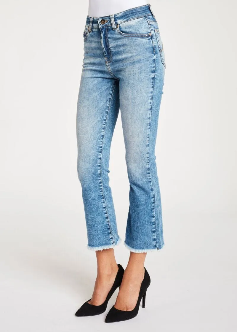 Jeans flaire cropped