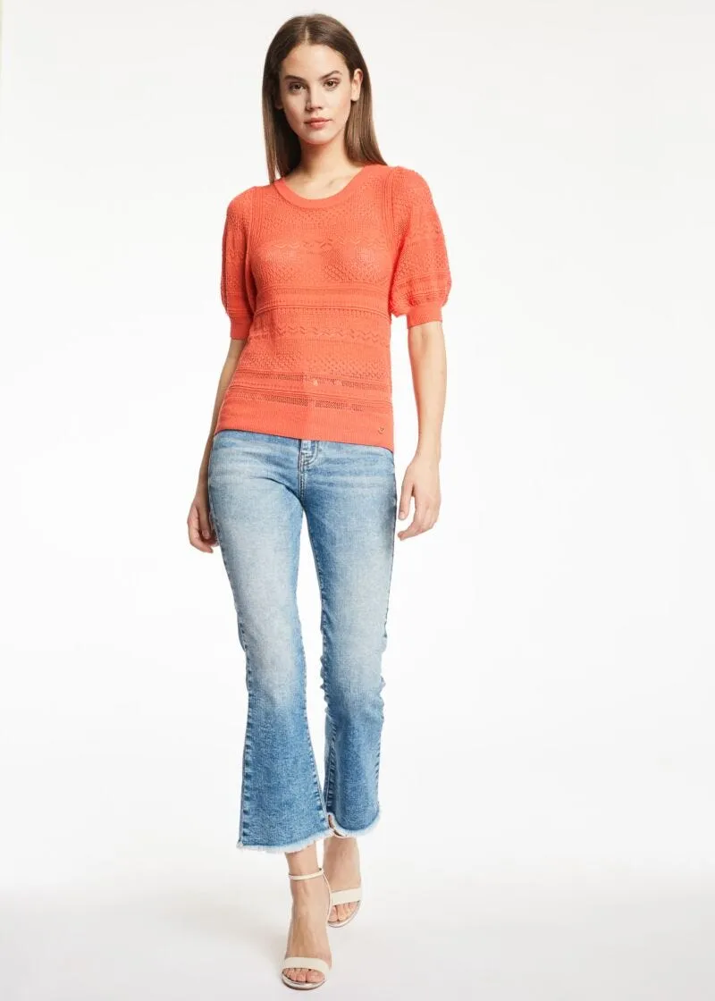 Jeans flaire cropped