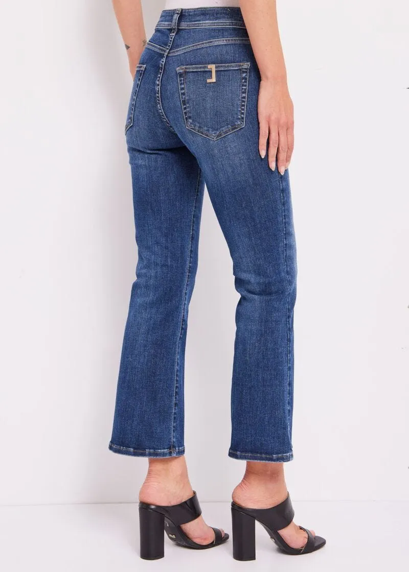 Jeans flare cropped