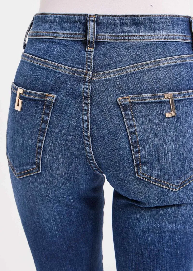 Jeans flare cropped