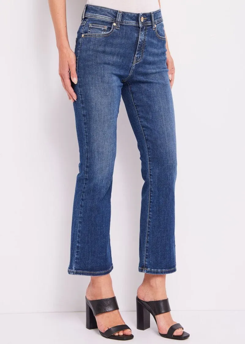 Jeans flare cropped