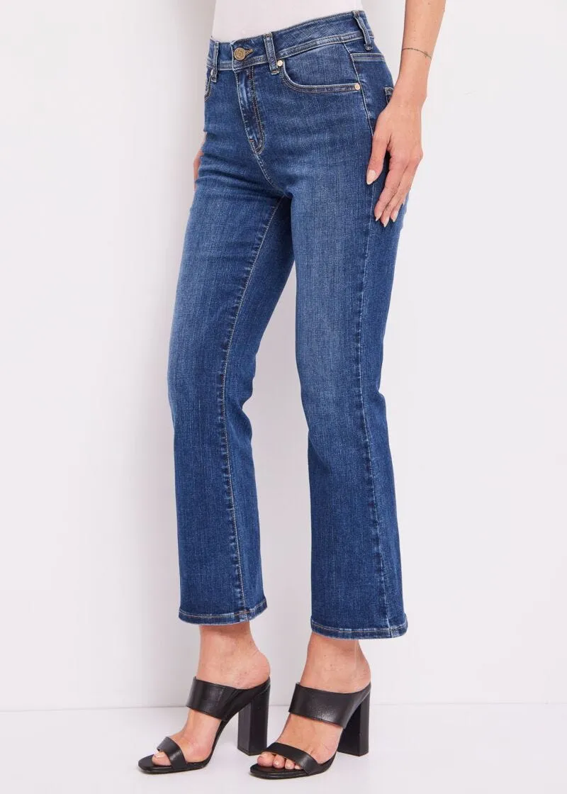 Jeans flare cropped