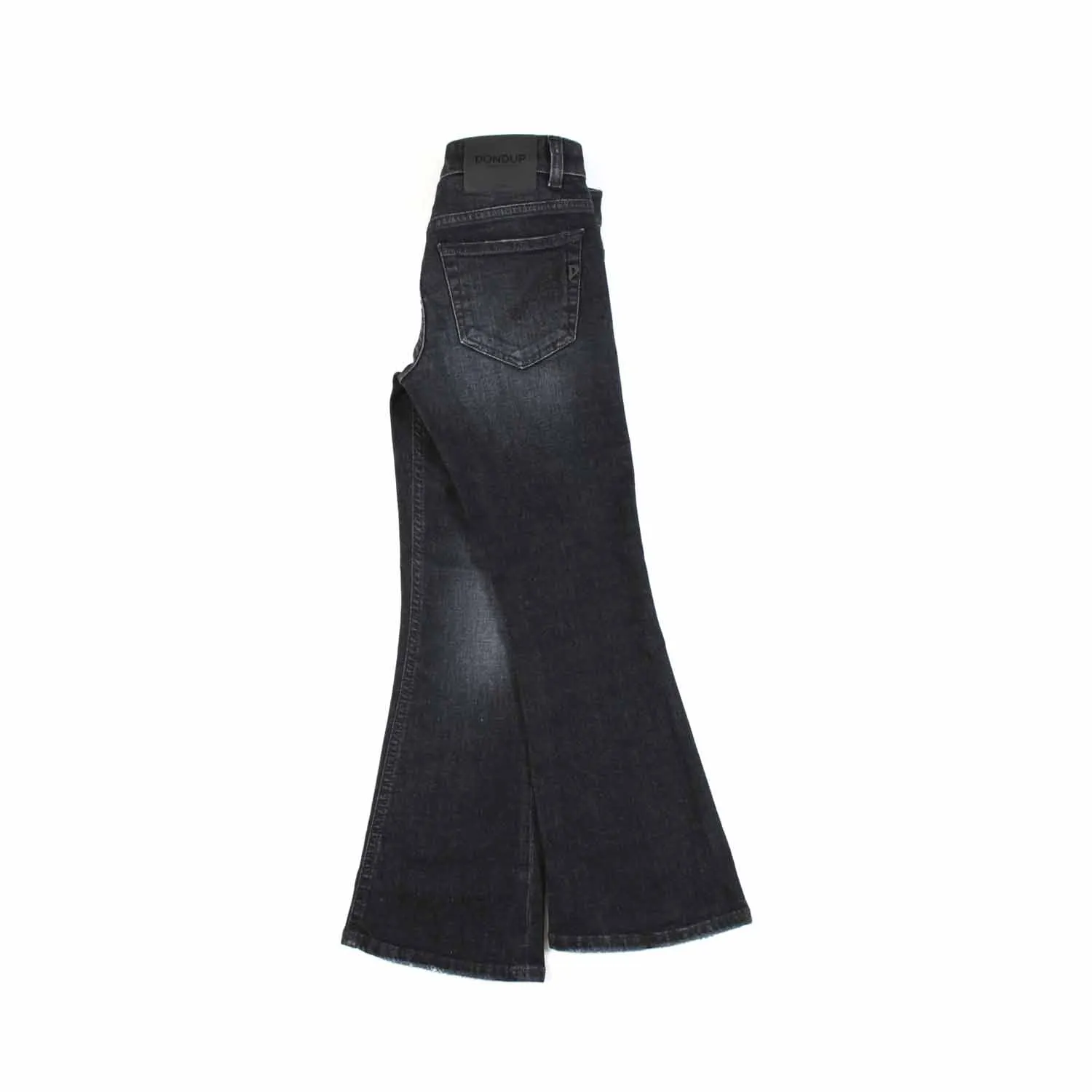 Jeans Nero A Zampa Bambina E Teenager