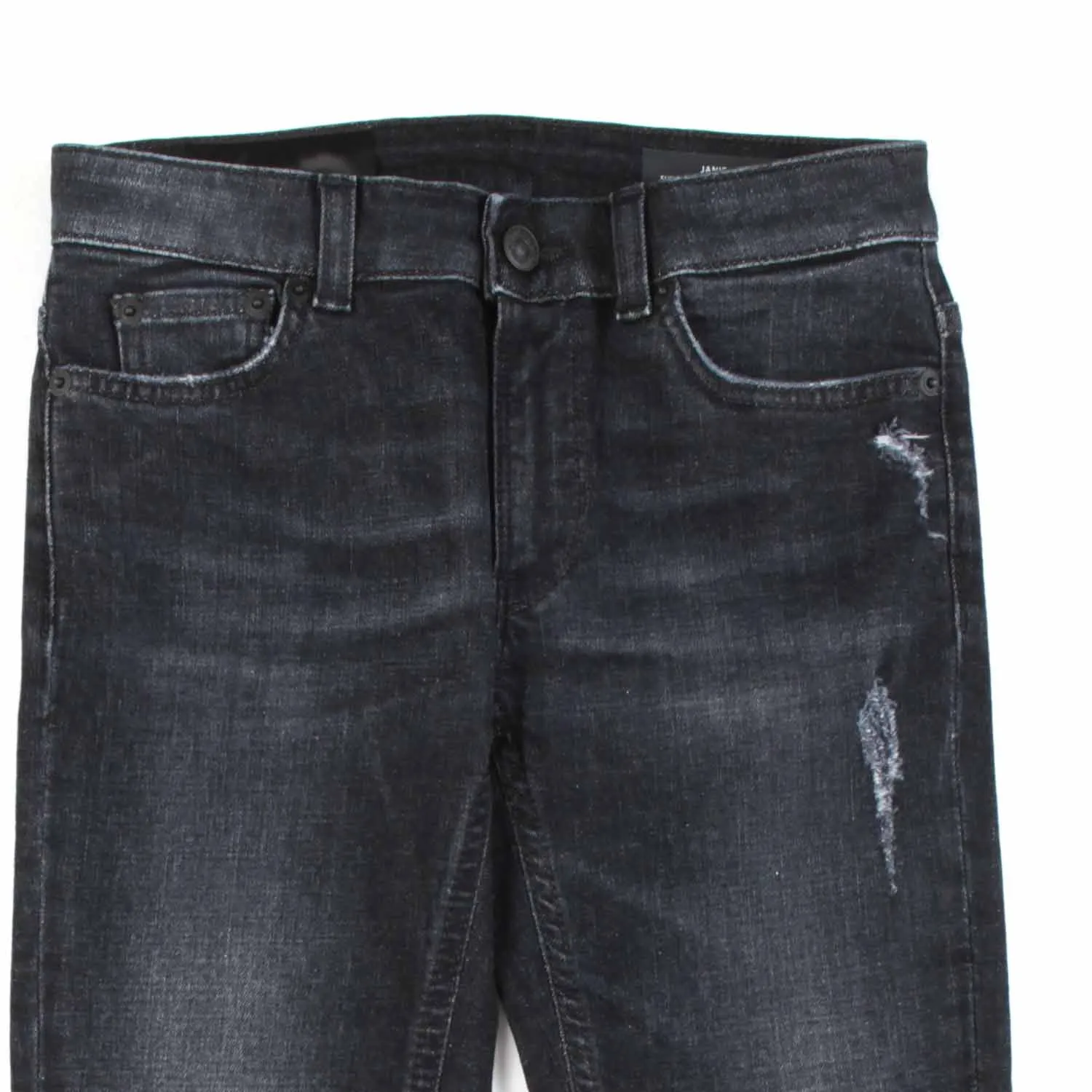 Jeans Nero A Zampa Bambina E Teenager