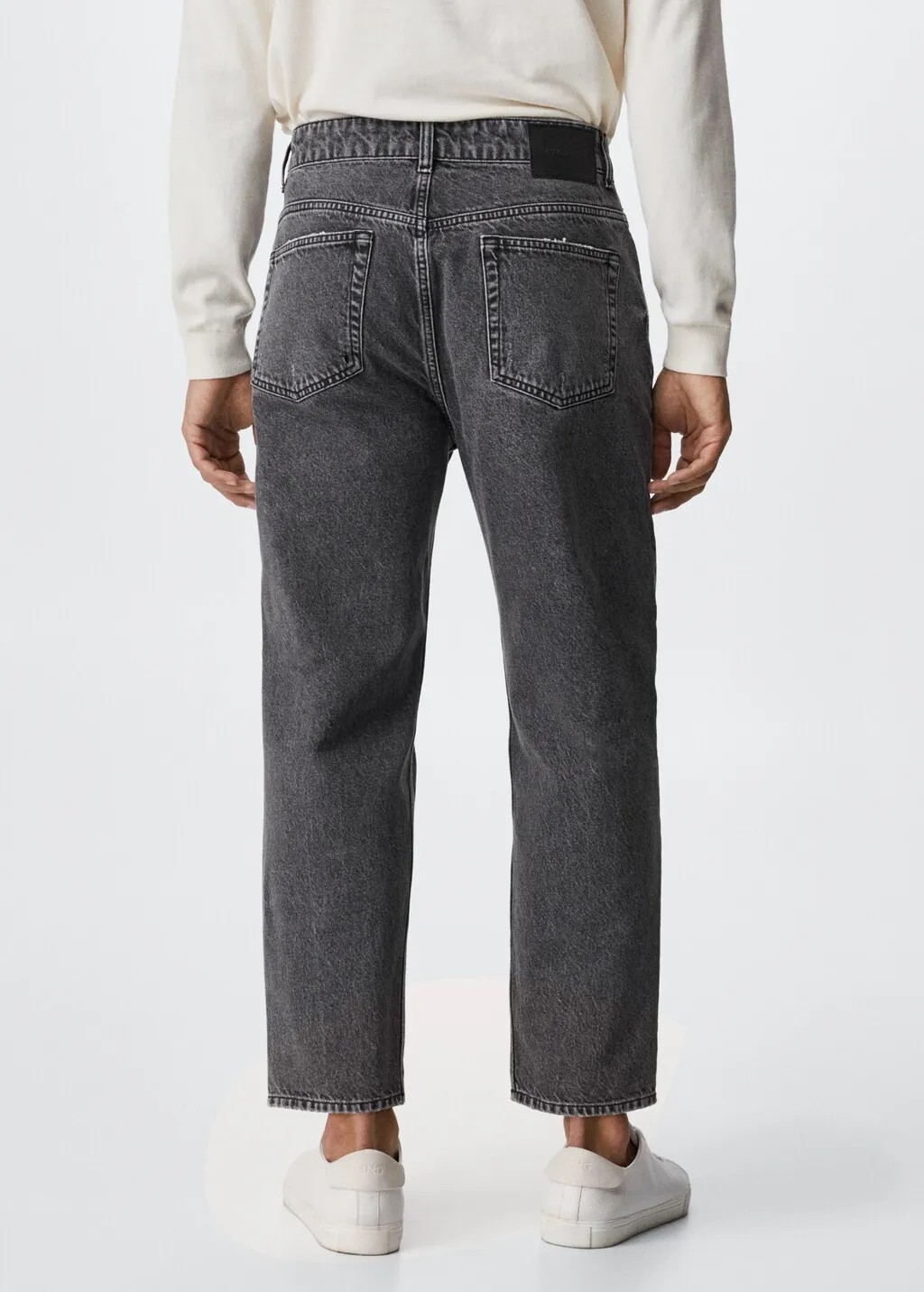 Jeans tapered loose cropped