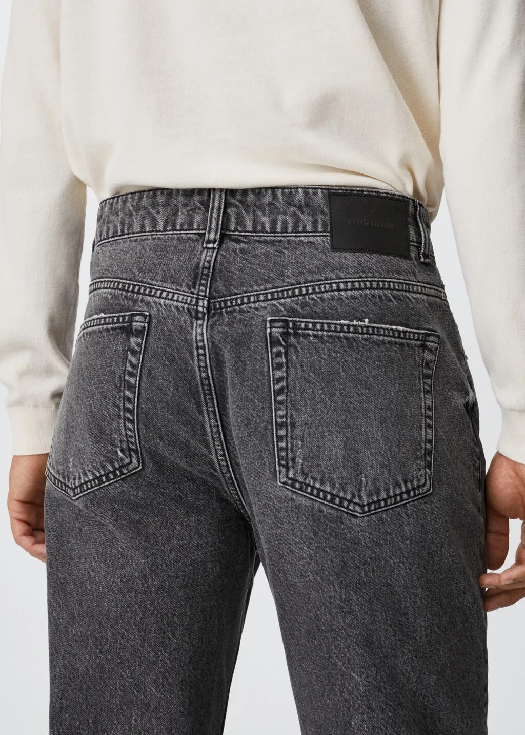 Jeans tapered loose cropped