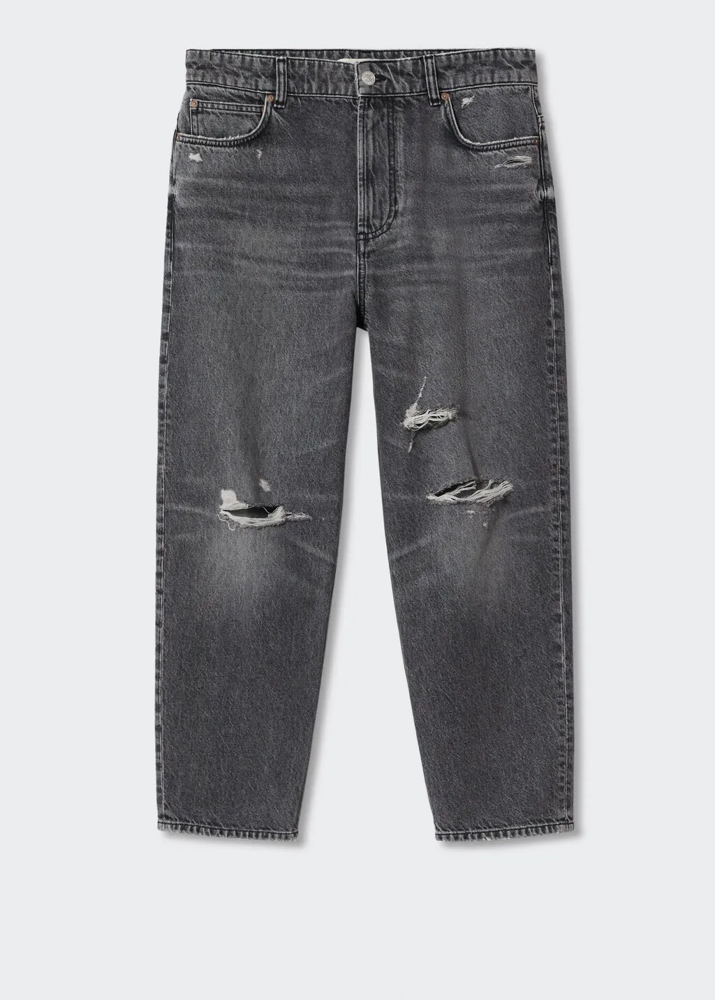 Jeans tapered loose cropped